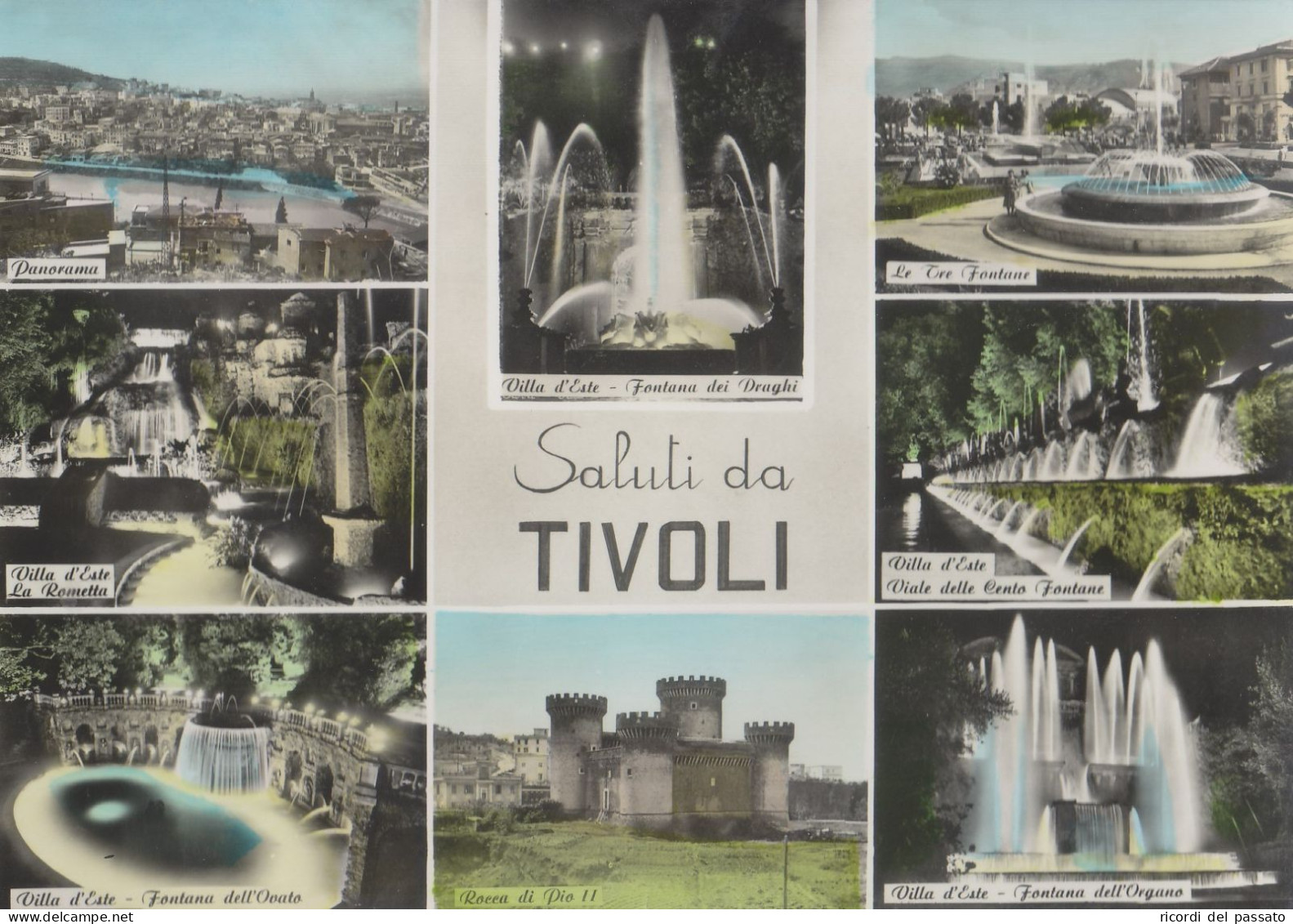 Cartolina Tivoli ( Roma ) - Saluti Con Vedutine - Tivoli