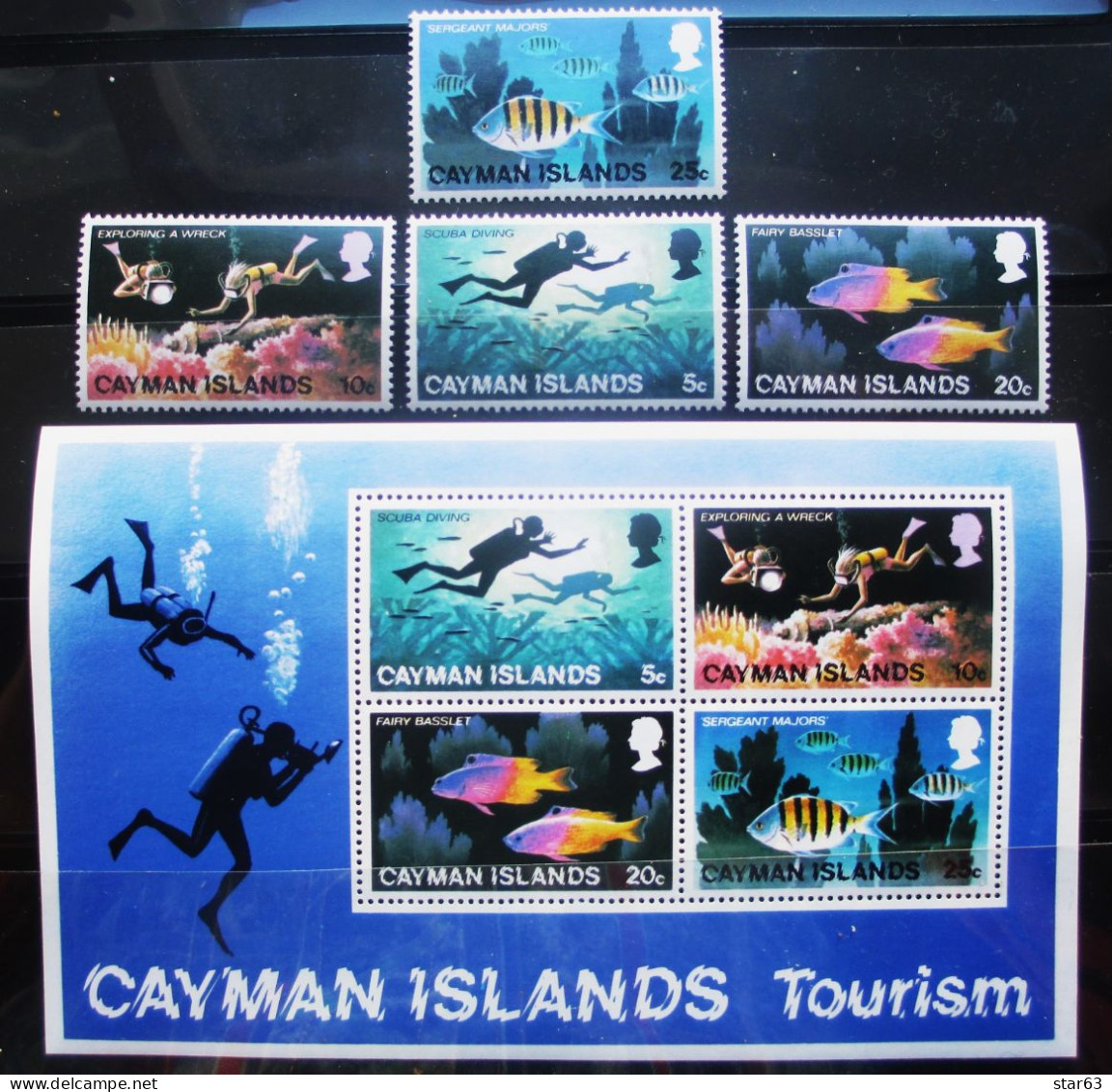 Cayman Isl. Mi.383 - 386 + Bl. 11  MNH - Cayman (Isole)