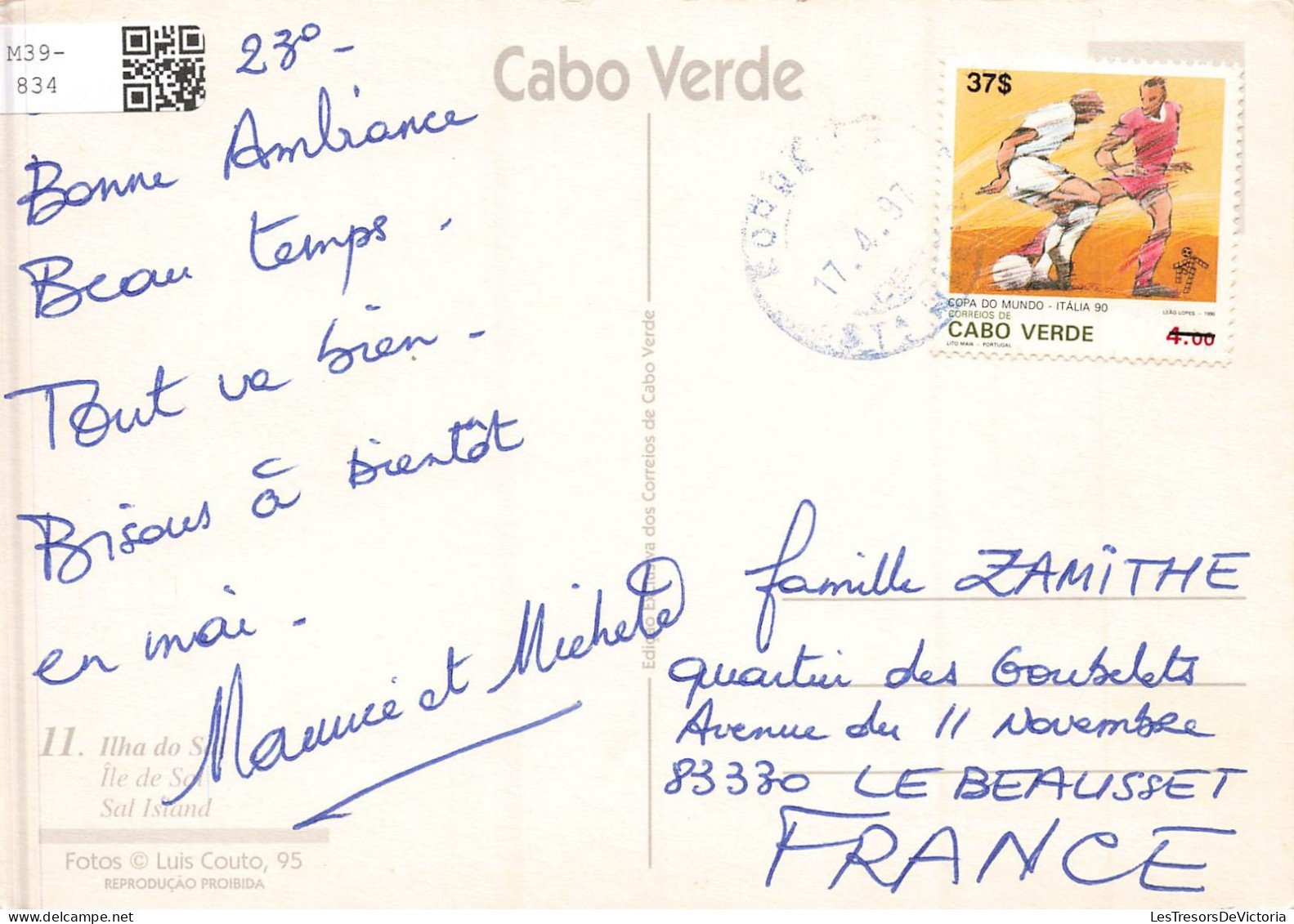 CAP VERT - Ile De Sal - Multivues - Colorisé - Carte Postale - Cabo Verde