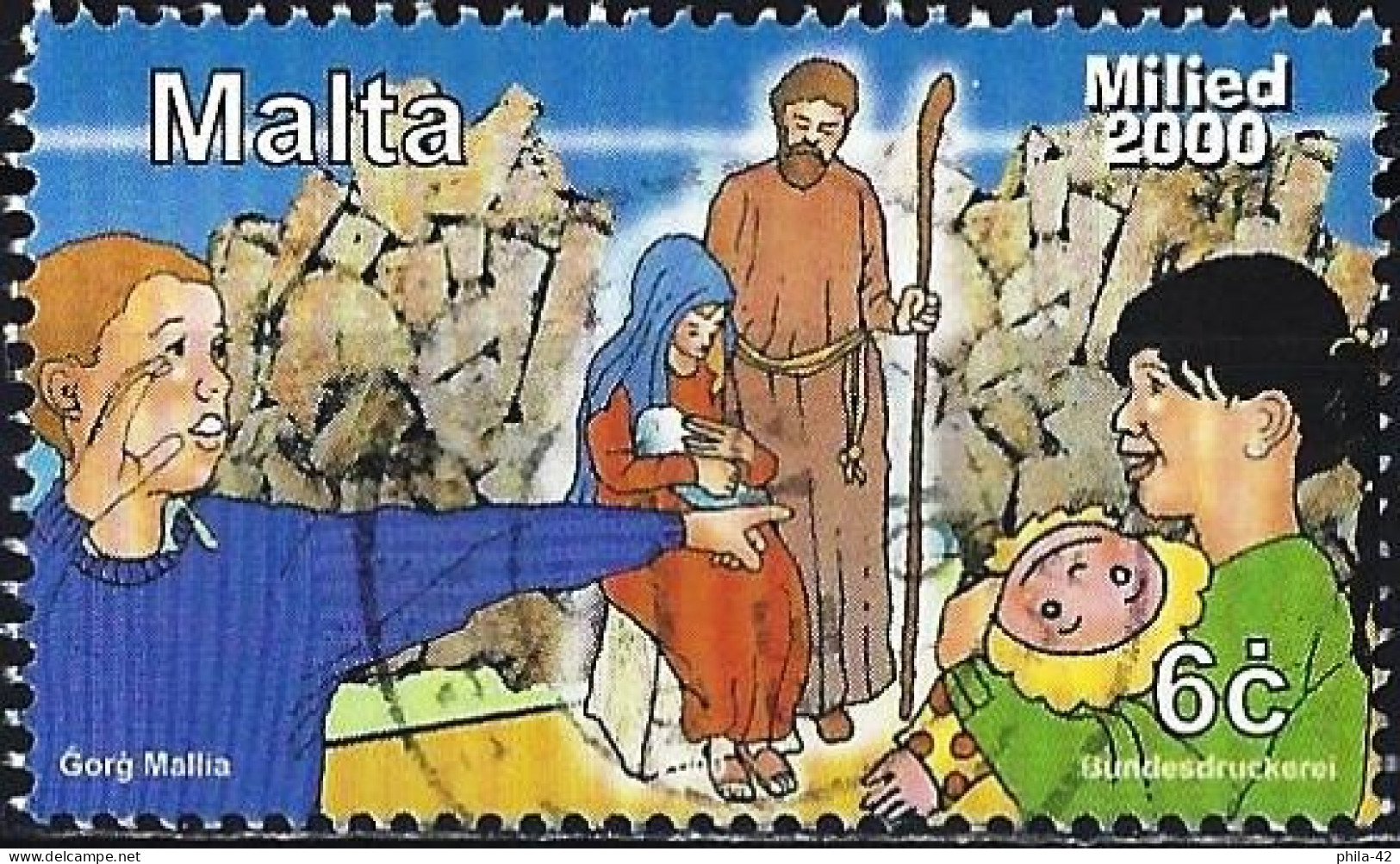Malta 2000 - Mi 1148 - YT 1121 ( Christmas : Virgin And Joseph ) - Cristianismo