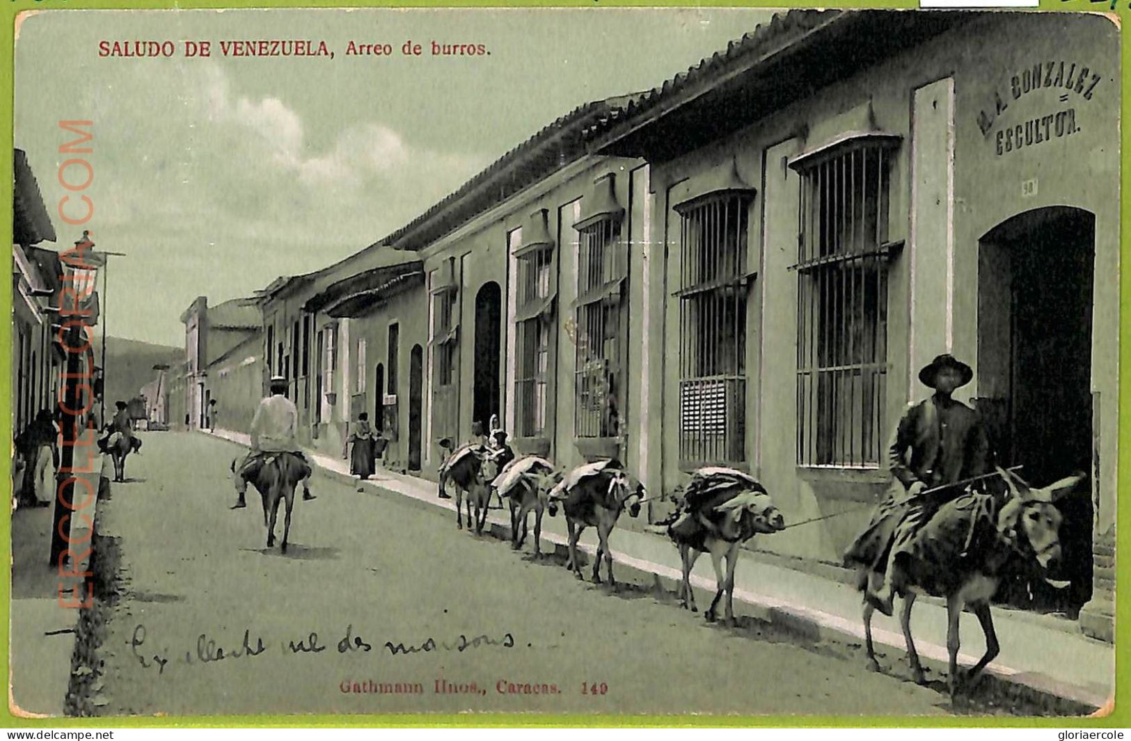 Af2939 - VENEZUELA - VINTAGE POSTCARD - Caracas - 1914 - Venezuela