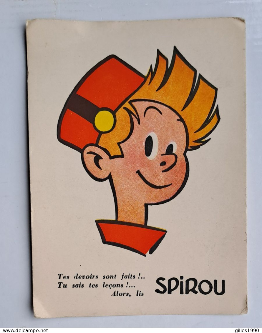 Buvard 11,5  X 15,5 Cm Spirou Bd ,tes Devoirs Sont Faits ,tu Sais Tes Leçons , Alors Lis Spirou - Infantiles