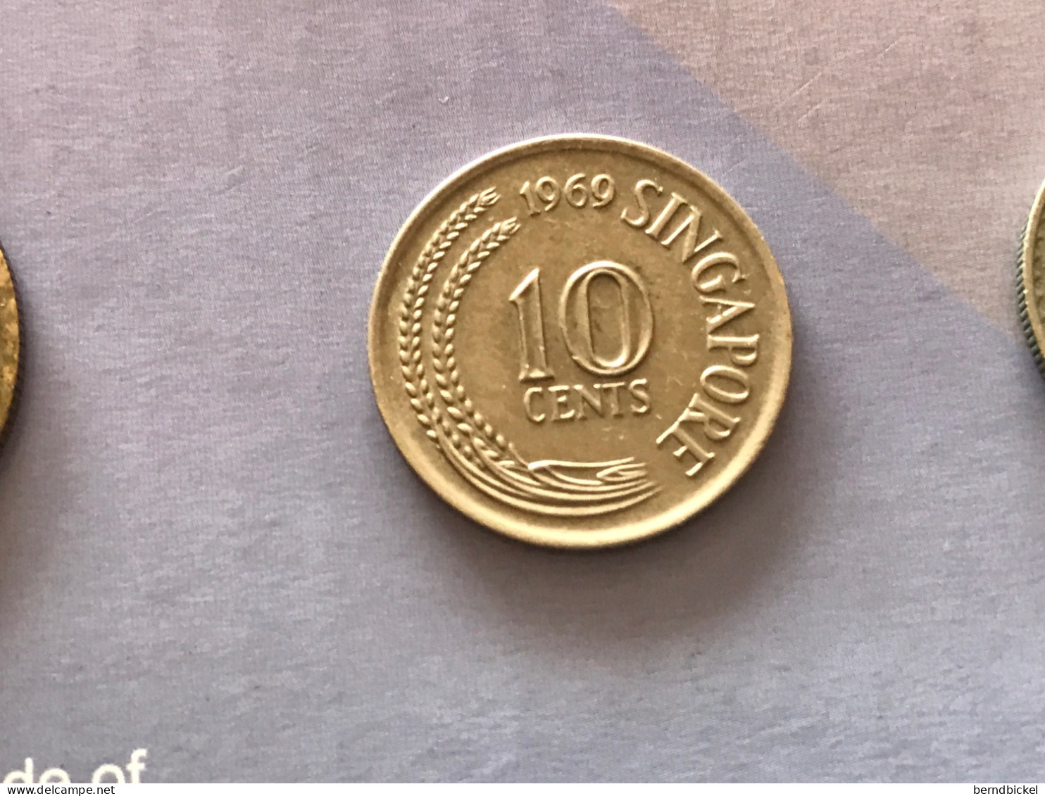 Münze Münzen Umlaufmünze Singapur 10 Cent 1969 - Singapour