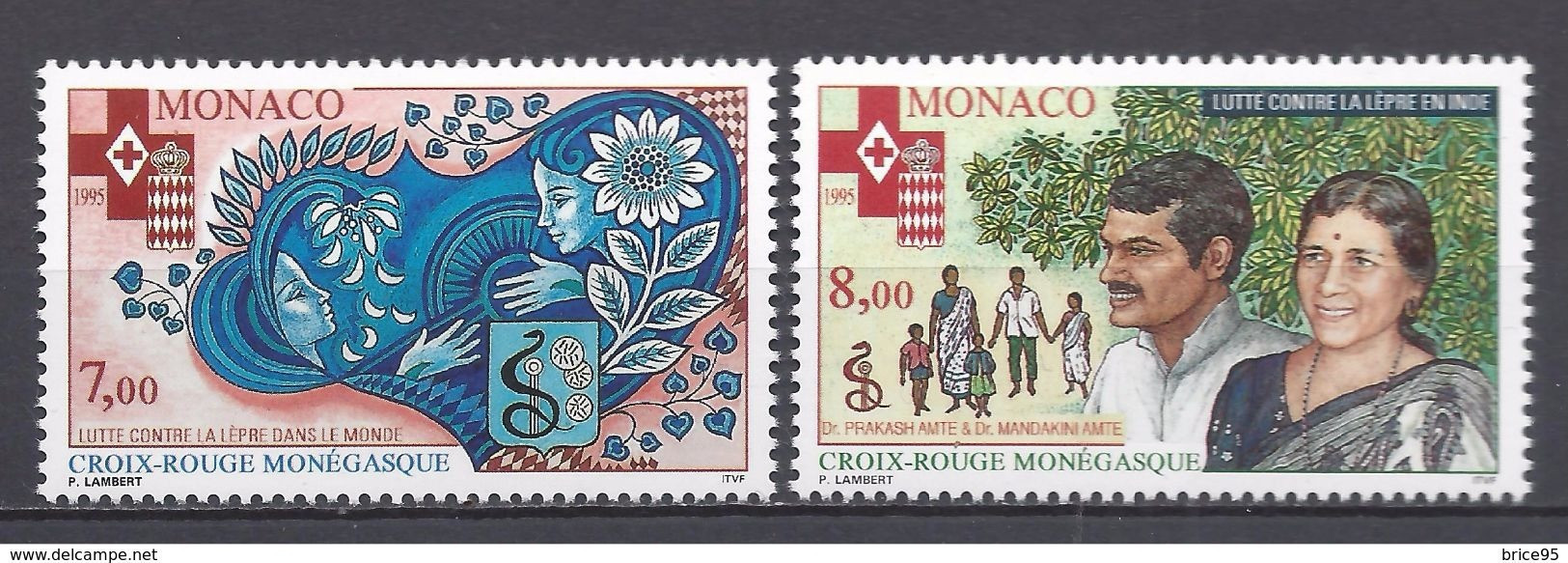 Monaco - YT N° 2000 Et 2001 ** - Neuf Sans Charnière - 1995 - Unused Stamps