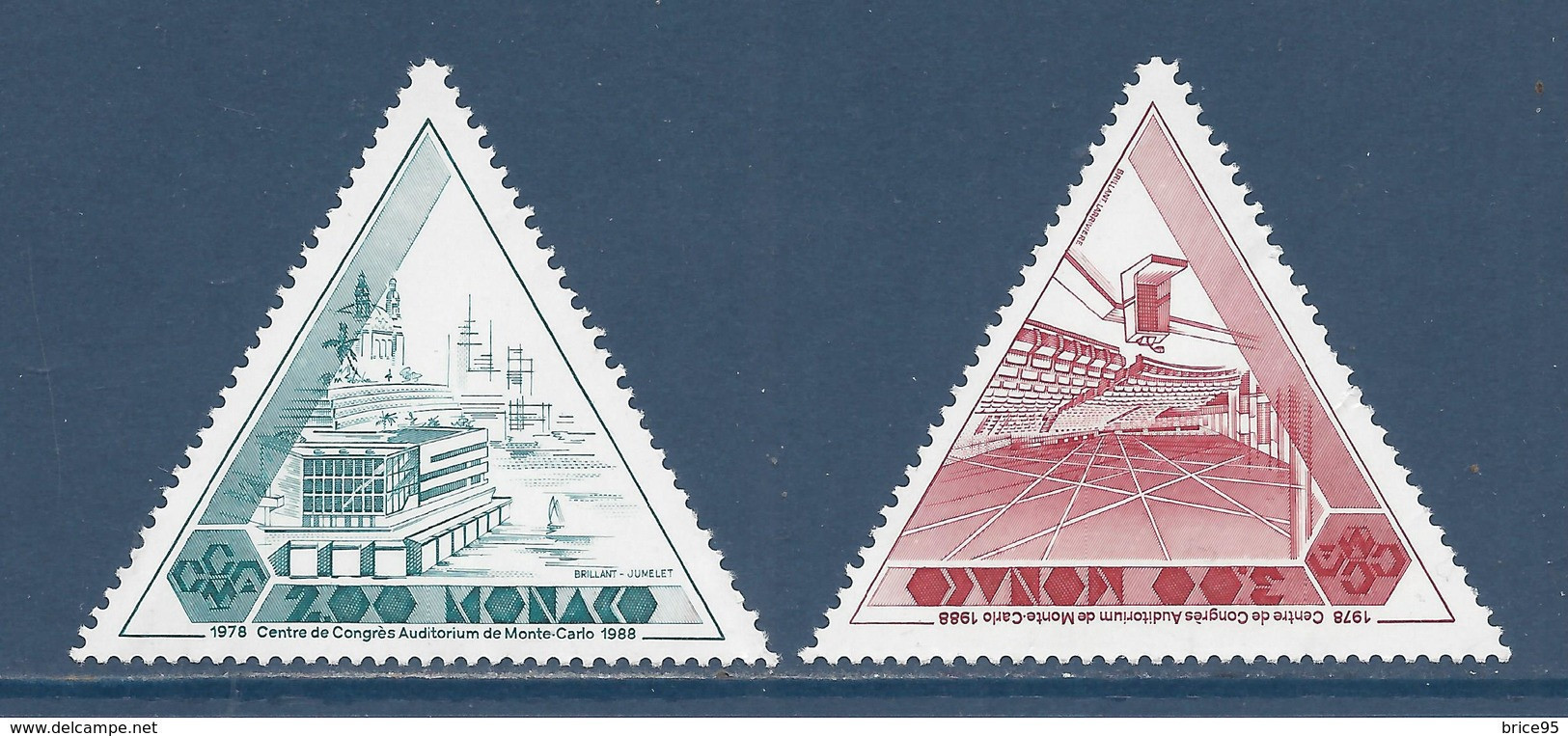 Monaco - YT N° 1641 Et 1642 ** - Neuf Sans Charnière - 1988 - Neufs