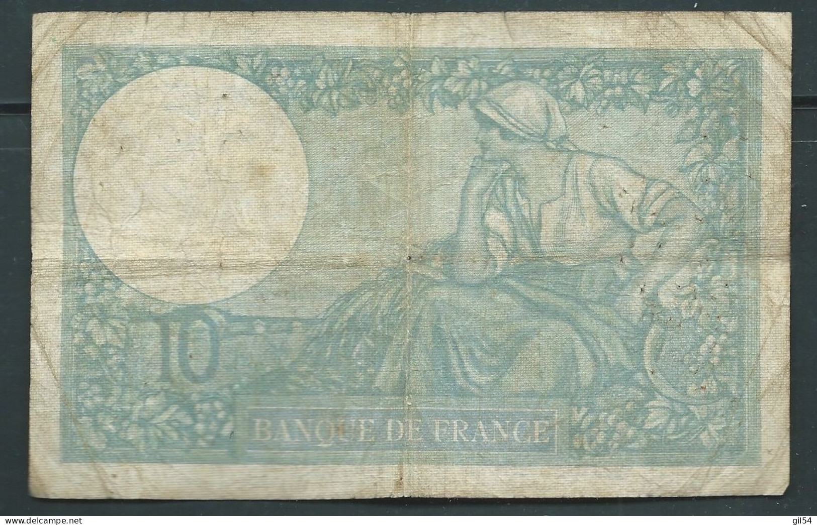 FRANCE 10 FRANCS MINERVE - 14/11/1940 - 424 L.79263  - Laura 60 19 - 10 F 1916-1942 ''Minerve''