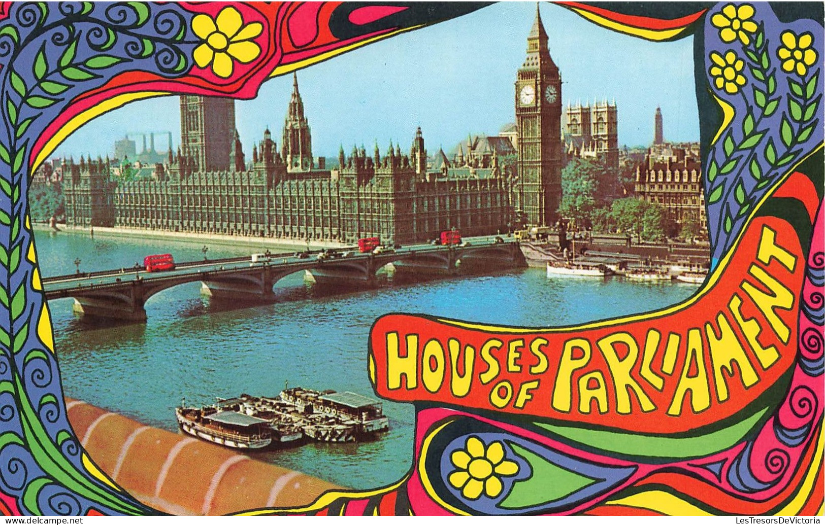 ROYAUME UNI - Londres - Houses Of Parliament - Colorisé - Carte Postale - Houses Of Parliament