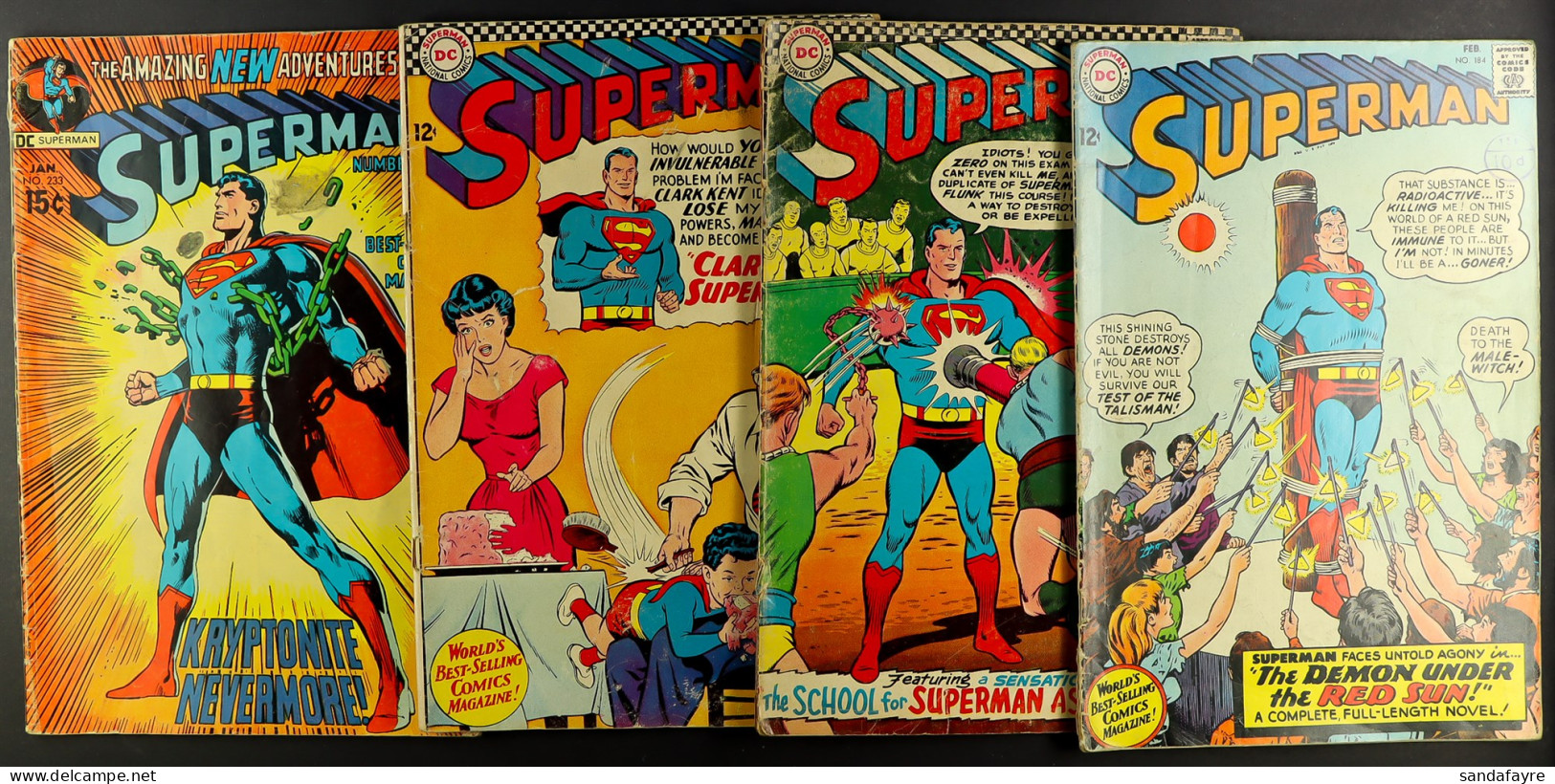 DC COMICS - SUPERMAN 1966 - 1986. Approximately 240 Issues, Mainly The 300 Numbers But Some Early And Later. Also Includ - Other & Unclassified