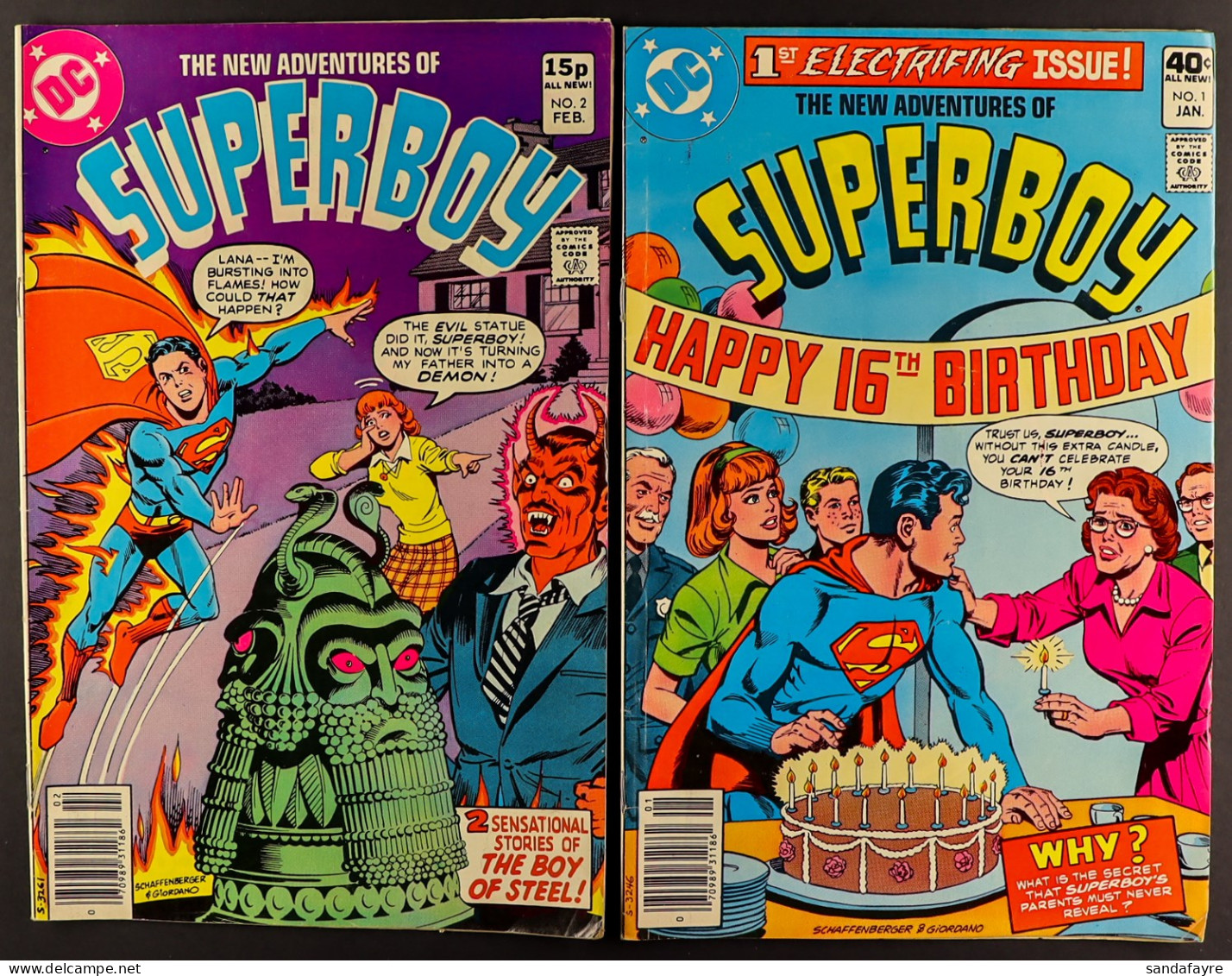 DC COMICS - SUPERBOY. Comprising Of X10 'Superboy' 1964 - 1978, X3 'Adventure Comics Featuring Superboy And The Legion O - Sonstige & Ohne Zuordnung