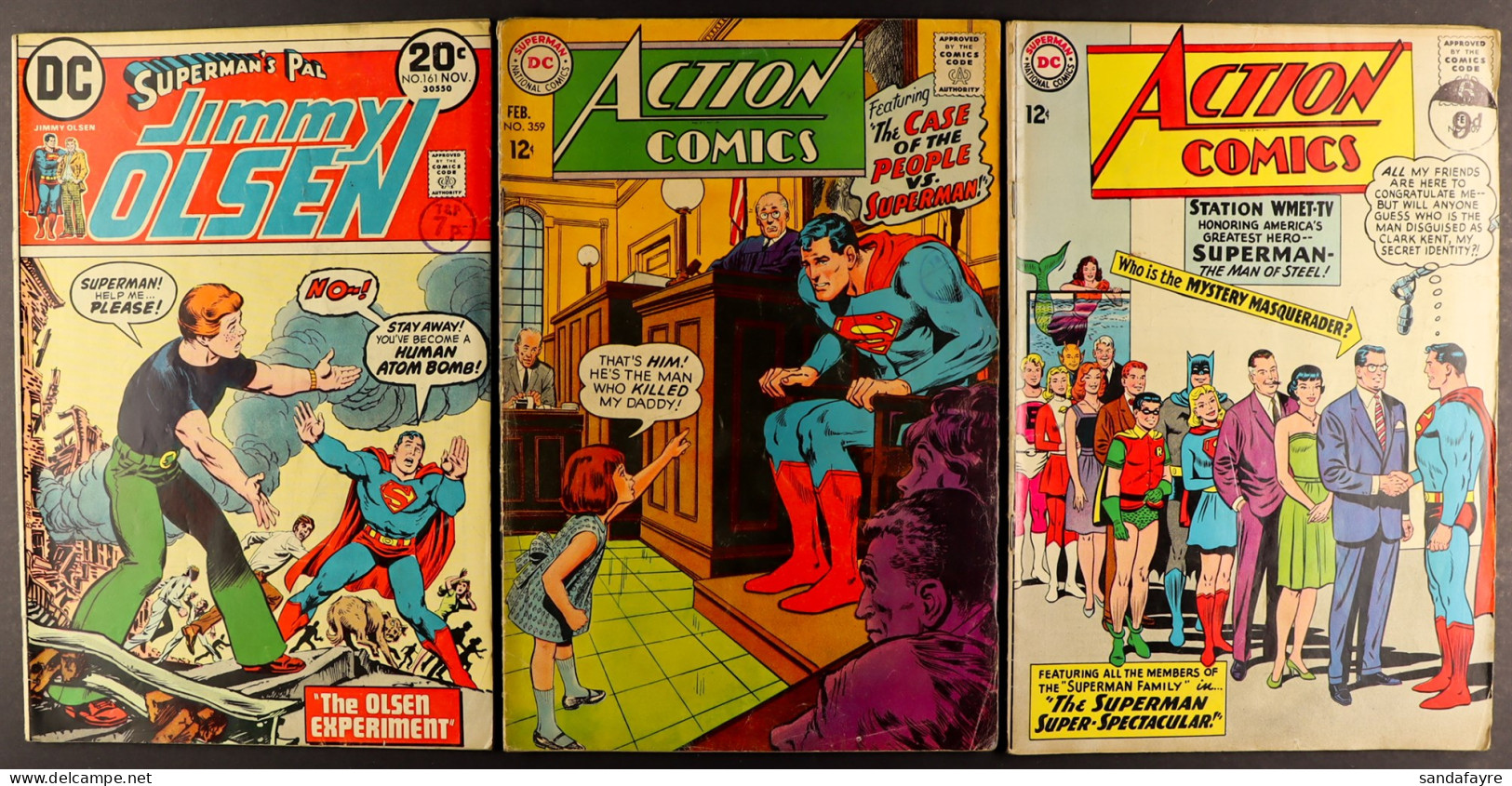 DC COMICS - SUPERMAN RELATED. Comprises Of 'Superman's Pal Jimmy Olsen' X7 (109, 117, 139-141, 161 And 163), 'The Advent - Sonstige & Ohne Zuordnung