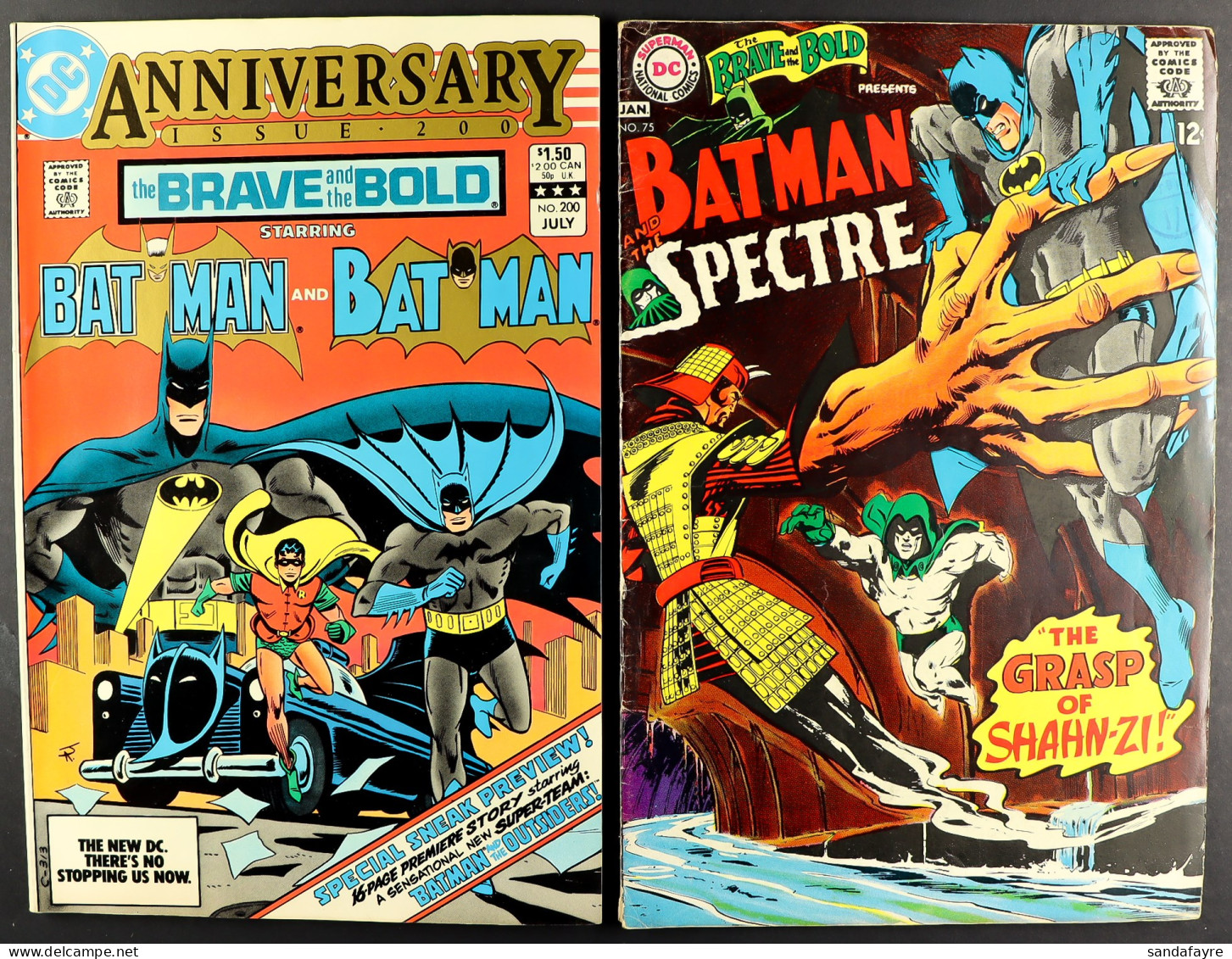 DC COMICS - BATMAN - THE BRAVE AND THE BOLD 1967 - 1983. Approximately 62 Issues Ranging From 75-200. A Wide Range Of Ad - Sonstige & Ohne Zuordnung