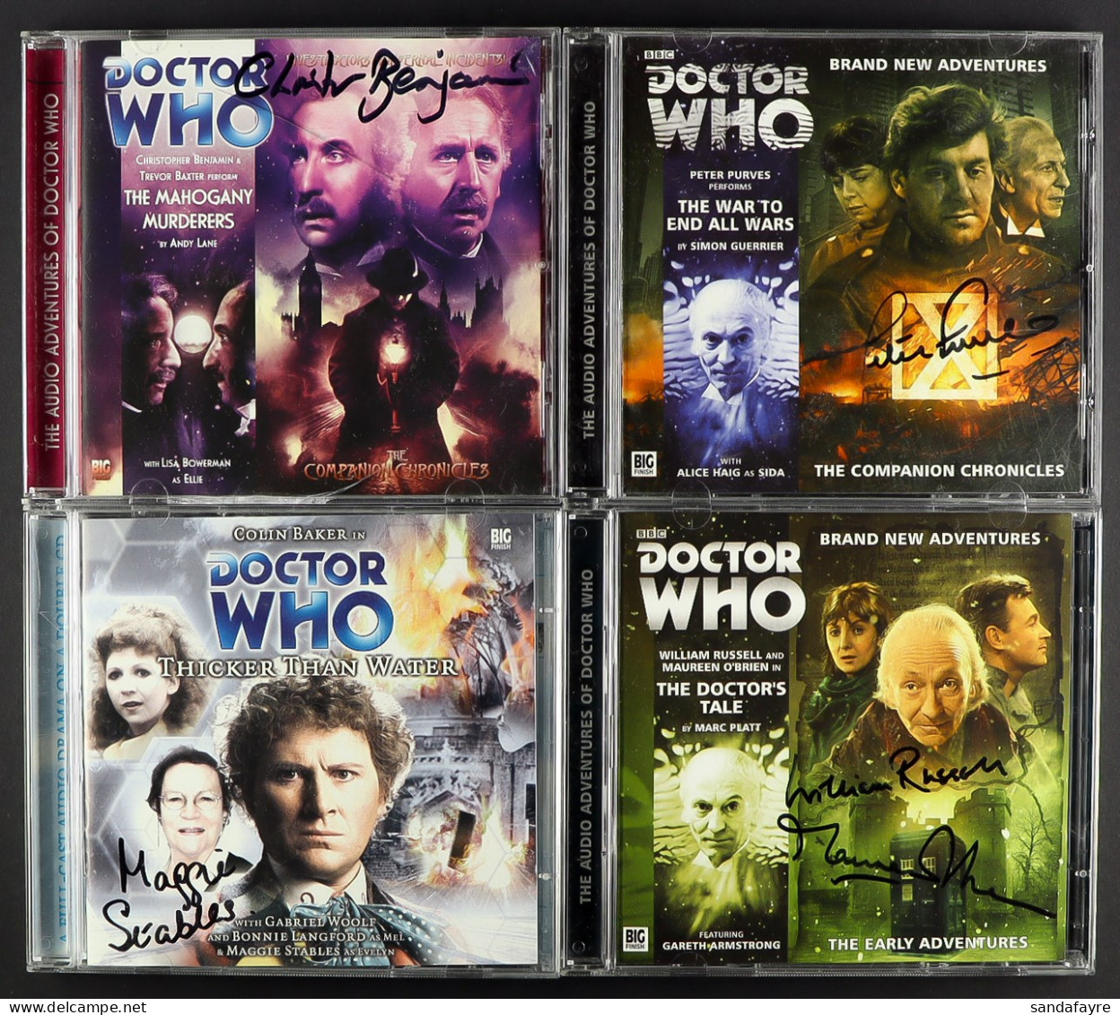 DR WHO - AUDIO CDs INCLUDING SIGNED. Approximately 360 Cds - The Majority Still Sealed. 4 Signed CDs By Maggie Stables,  - Andere & Zonder Classificatie