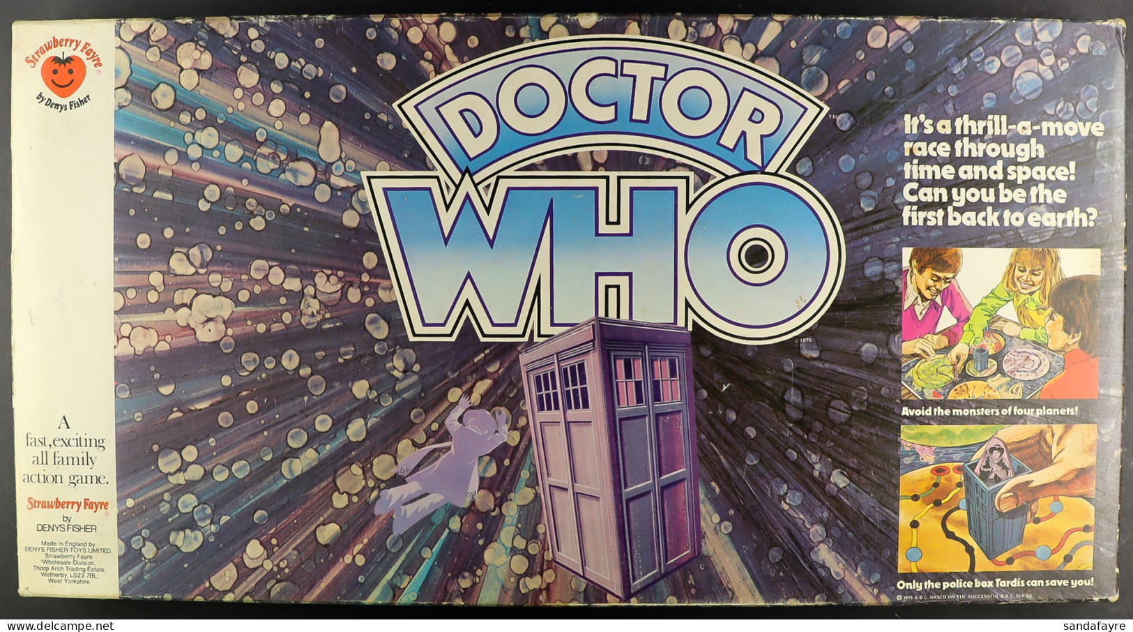 DR WHO - BOARD GAMES AND PUZZLES. Includes 'Dr Who' By Strawberry Fayre, Monopoly - Dr Who Ed (sealed But Damaged To Lid - Other & Unclassified