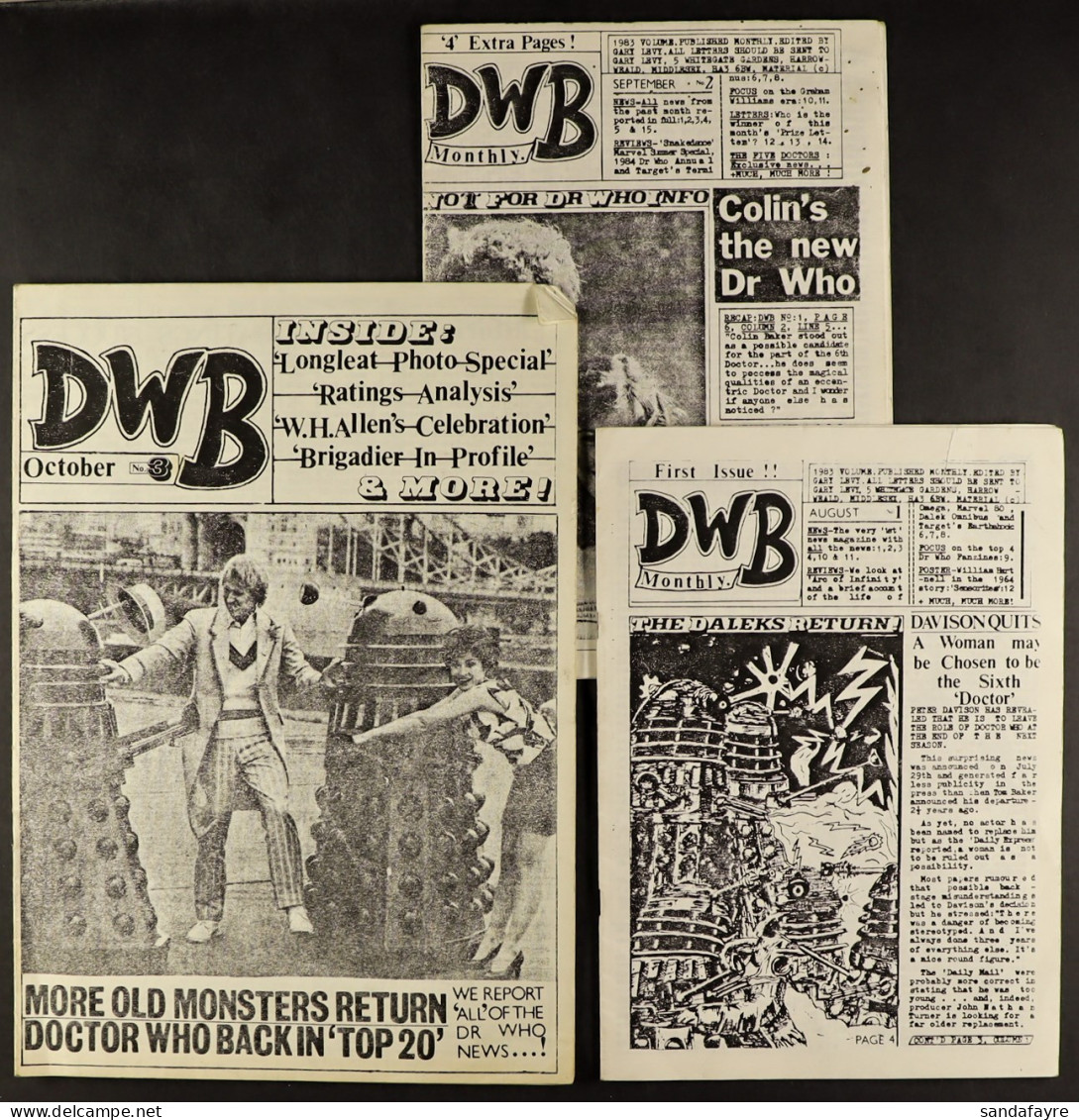 DR WHO - DREAM WATCH BULLETIN (DWB) MAGAZINE #1 ONWARDS. Comprising Of 1-22, 24-34, 38-40, 44, 45, 47, 49-53, 56-58, 62- - Autres & Non Classés