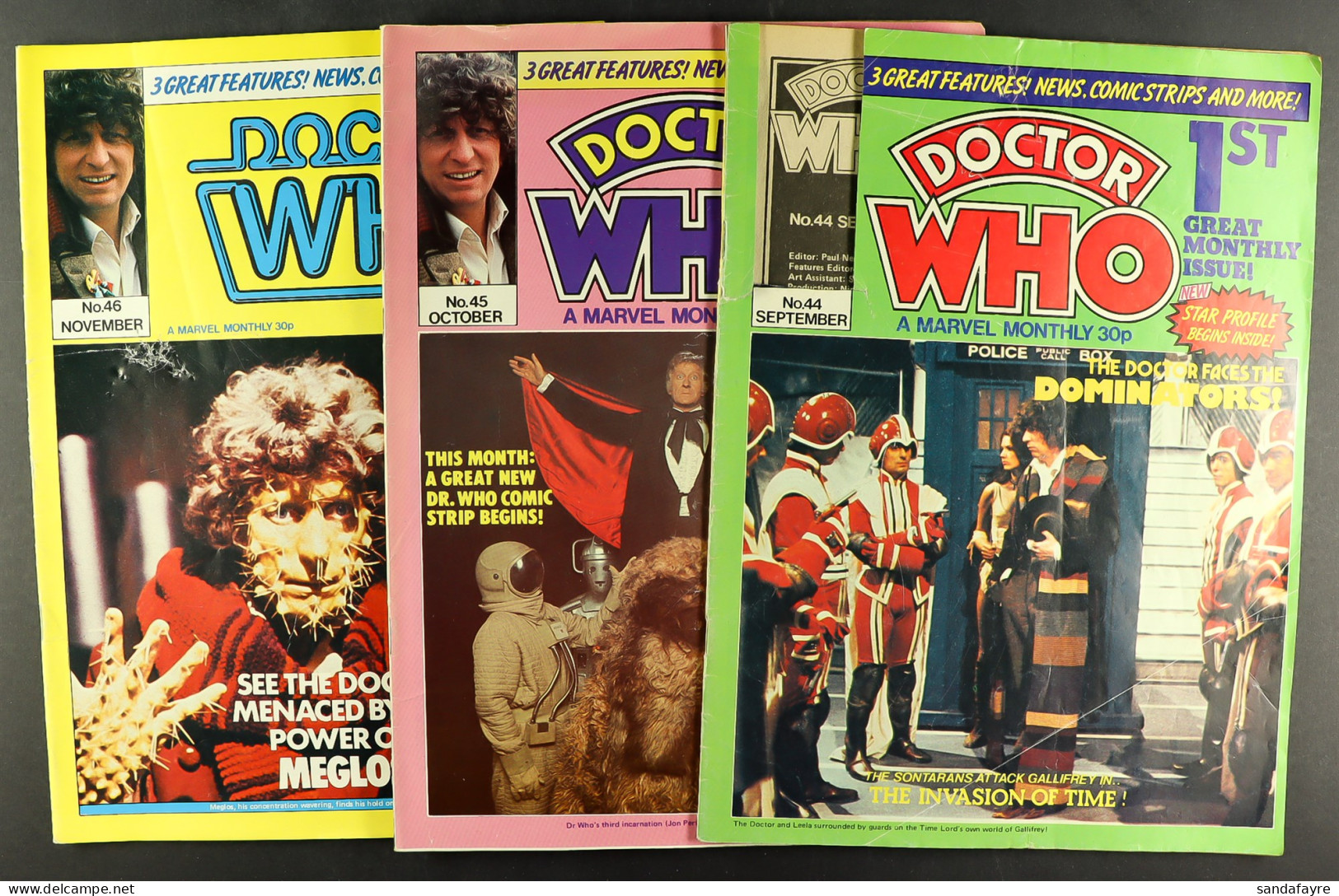 DR WHO - MONTHLY MAGAZINE. Comprising Of Numbers 44-84. No 44 - The First Of The Monthly Format - Has A Damaged Cover. A - Andere & Zonder Classificatie