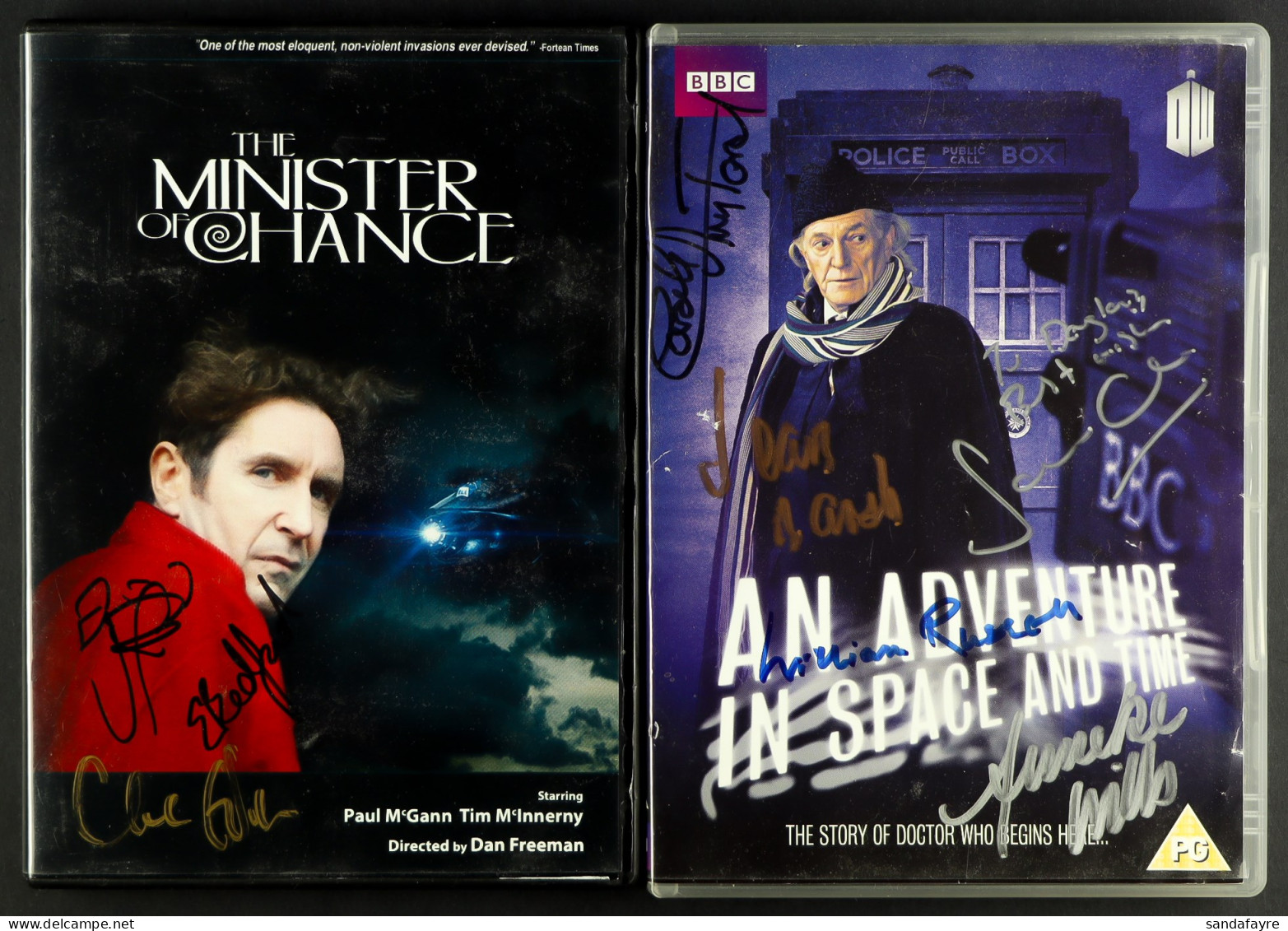 DR WHO RELATED DVDs INCLUDING SIGNED. Includes 'Doctor Who And The Dalels', 'The Dalek Collection'Â  The Sarah Jane Adve - Autres & Non Classés