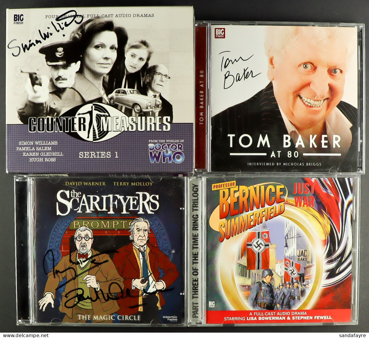 DR WHO RELATED AUCTION CDs INCLUDING SIGNED. Includes 'Dalek Empire' (10 Different), 'Sarah Jane Smith' (9 Different), ' - Autres & Non Classés