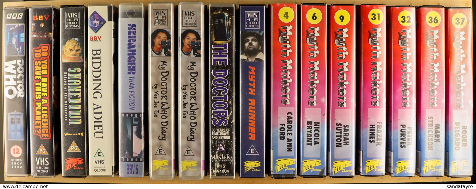 DR WHO RELATED VHS COLLECTION. Includes The 'Years' Series For Hartnell, Troughton, Pertwee, Tom Baker, Colin Baker, The - Andere & Zonder Classificatie