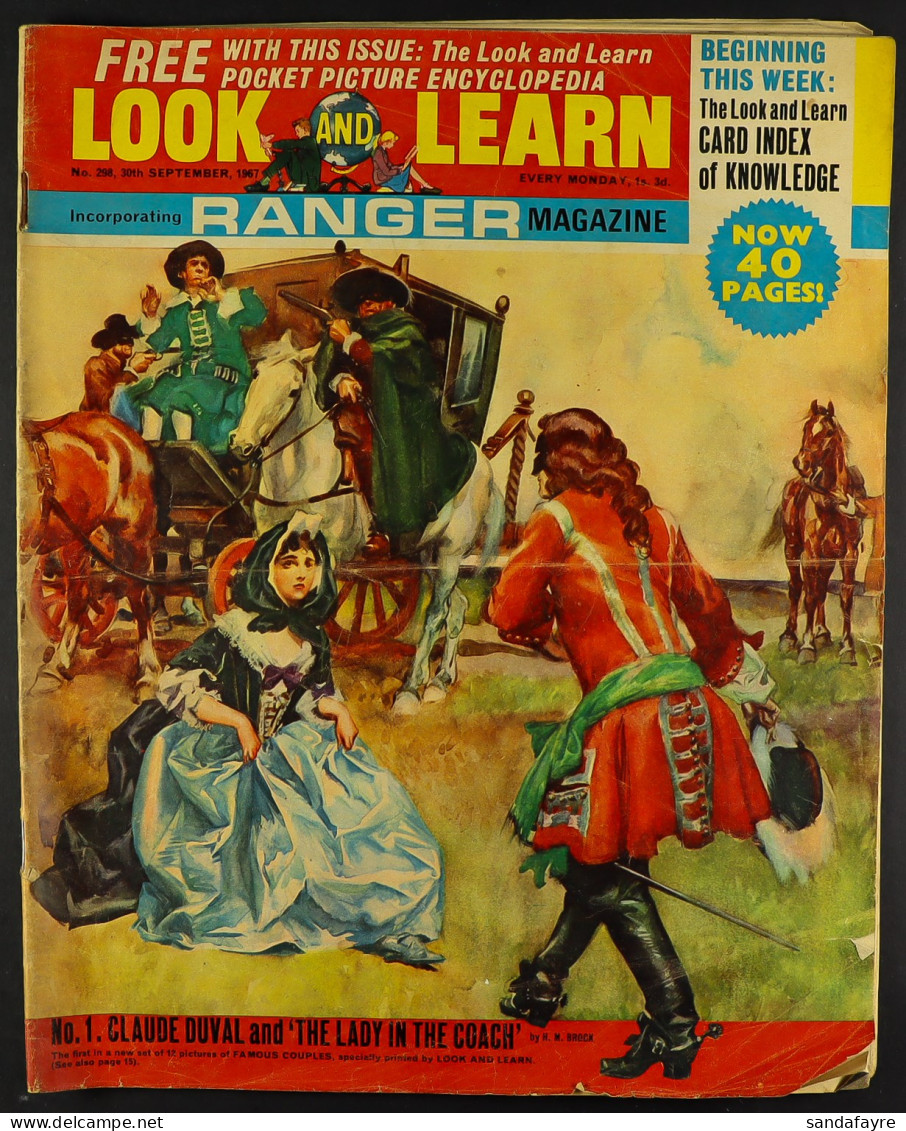 LOOK AND LEARN MAGAZINES. Ranging From Sept 1967 (298#) To April 1982 (1049#). (Approx 700 Magazines) - Andere & Zonder Classificatie