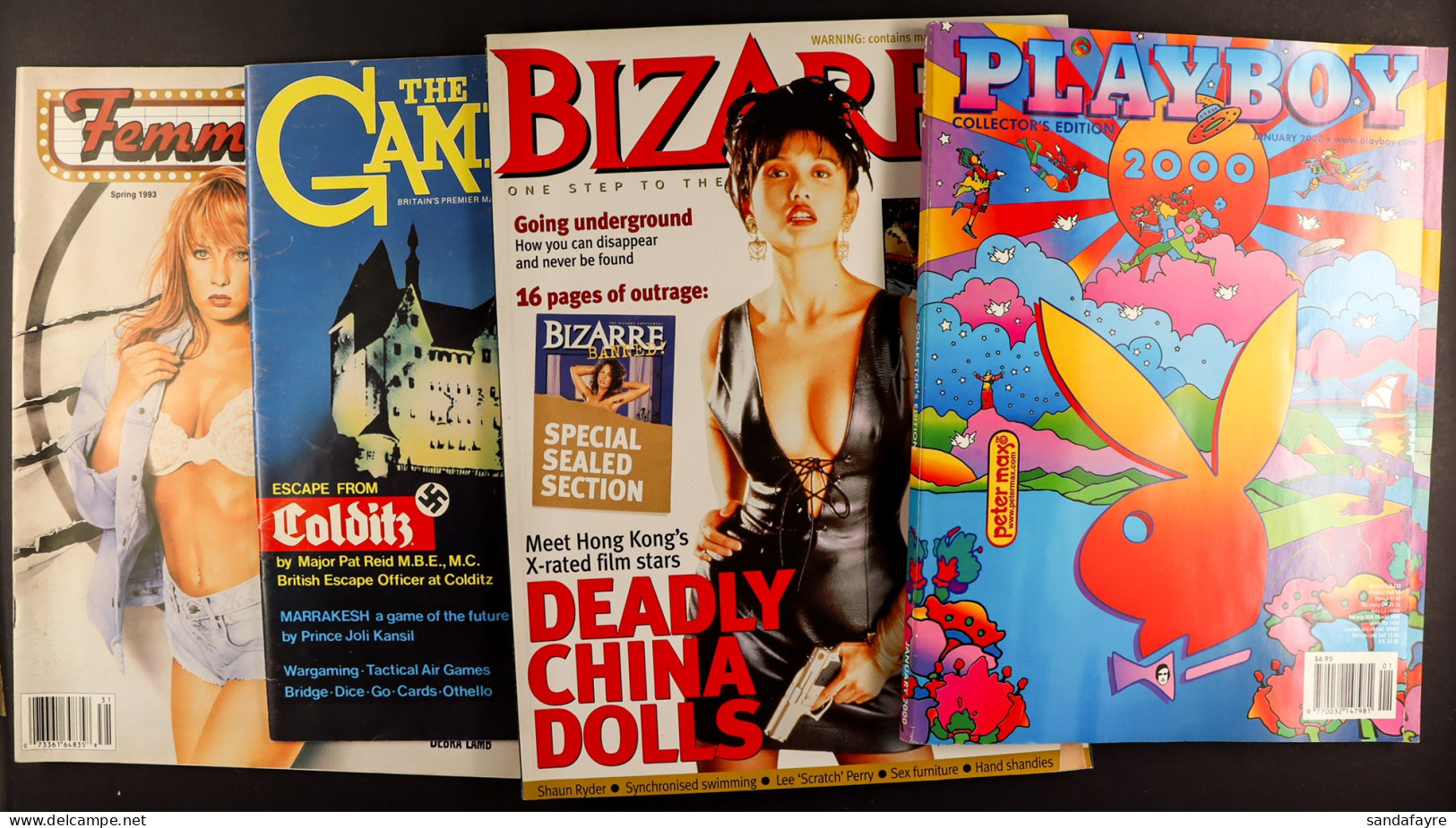 MAGAZINES. Including Glamour (Playboy 200th Ed, Libertine (1977 Trial Souvenir) And Bizarre), The Gamer (# 1-8, Less 6), - Other & Unclassified