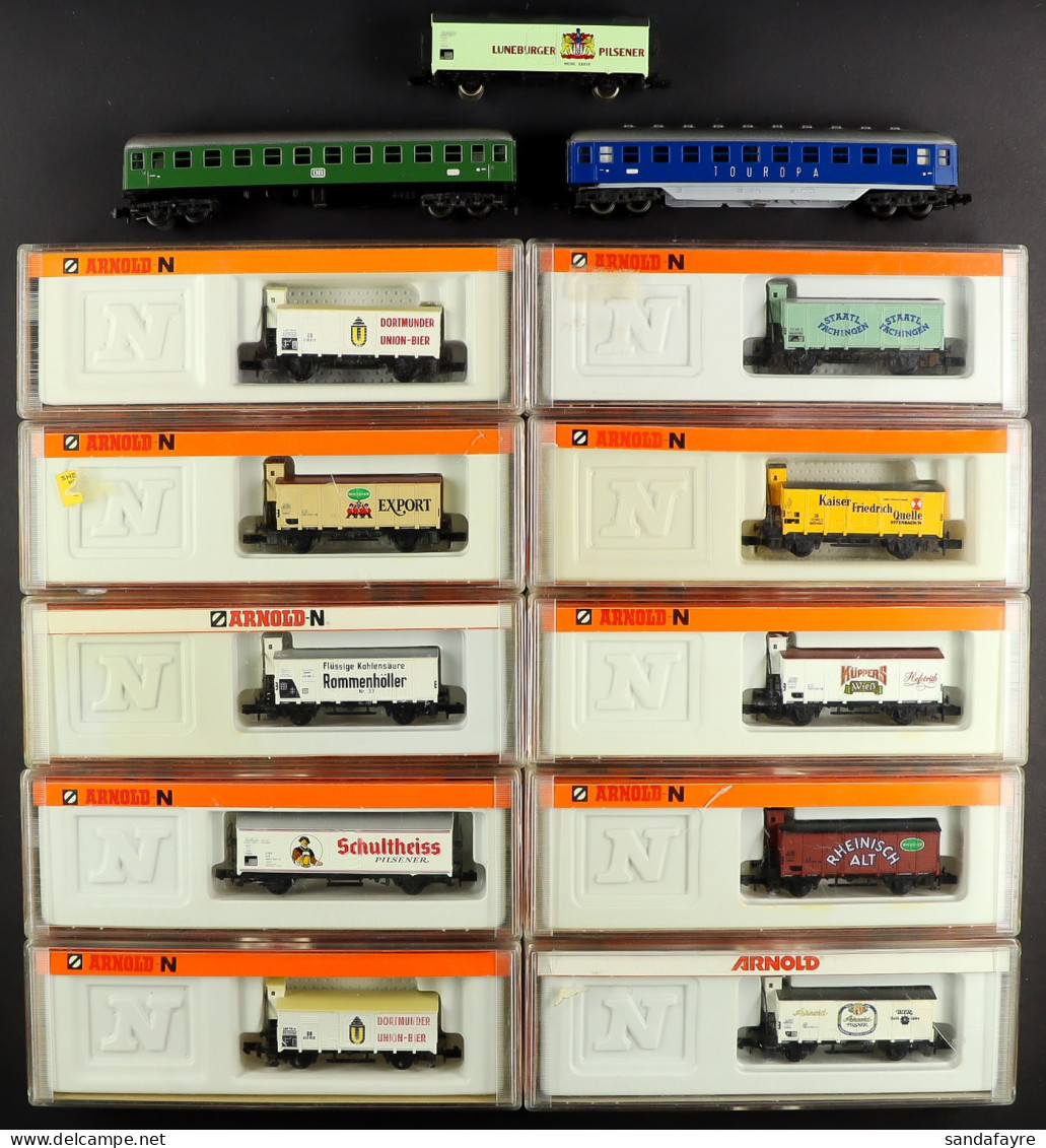 N GAUGE ARNOLD RAPIDO ROLLING STOCK. Includes Boxed: 4273 Kaiser Friedrich, 4283 Kuppers, 4283 Wickuller Export, 4267 St - Andere & Zonder Classificatie