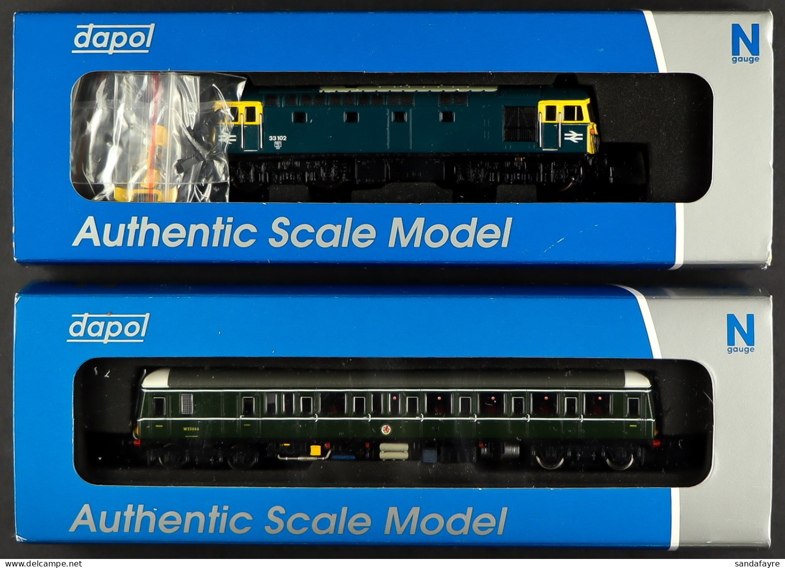 N GAUGE DAPOL ENGINES. Class 122 55006 And Class 33/1 33102. Boxed And Working. (2) - Andere & Zonder Classificatie