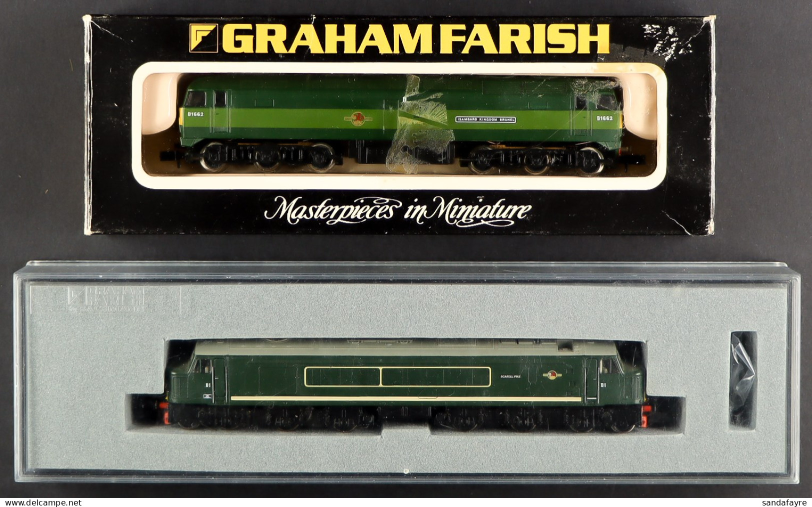 N GAUGE GRAHAM FARISH LOCOMOTIVES. 8004 Br Class 47 Diesel (boxed And Working) And 371-201 Class 44 Diesel DI Scarfell P - Autres & Non Classés