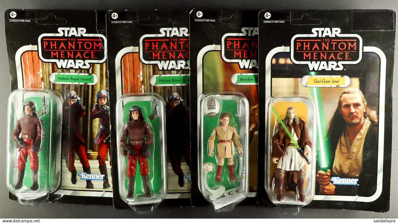 STAR WARS - THE PHANTOM MENACE FIGURES. Comprising Of Qu-Gon Jinn, Anakin Skywalker, And Naboo Royal Guard (x2). Unopene - Sonstige & Ohne Zuordnung