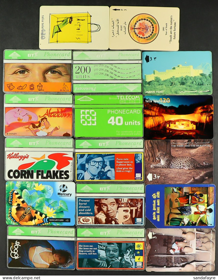 TELEPHONE CARDS. Mainly 1980s-90s Plain And Illustrated BT And Mercury Cards With Some Foreign. Duplicated. ( Approximat - Other & Unclassified