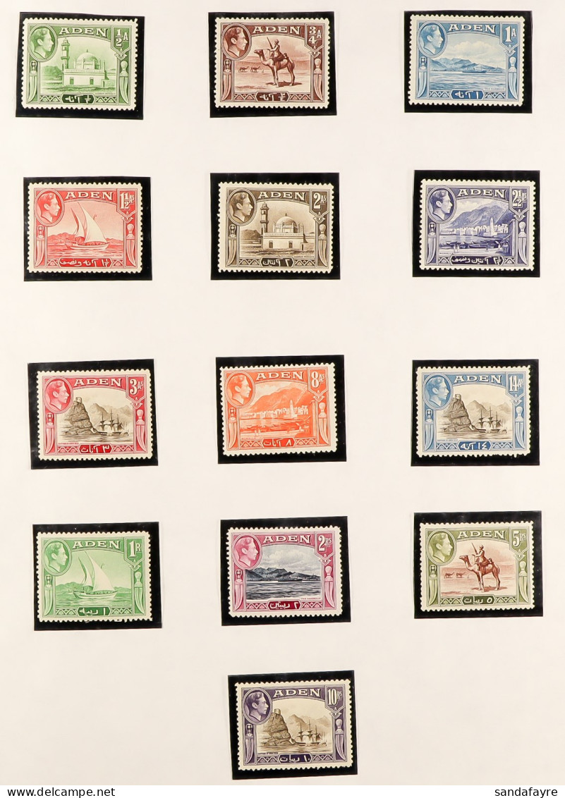 BRITISH COMMONWEALTH COLLECTION QV To KGVI Mint & Used Collection In A Binder, Includes Aden 1939-48 Set Mint, Australia - Sonstige & Ohne Zuordnung