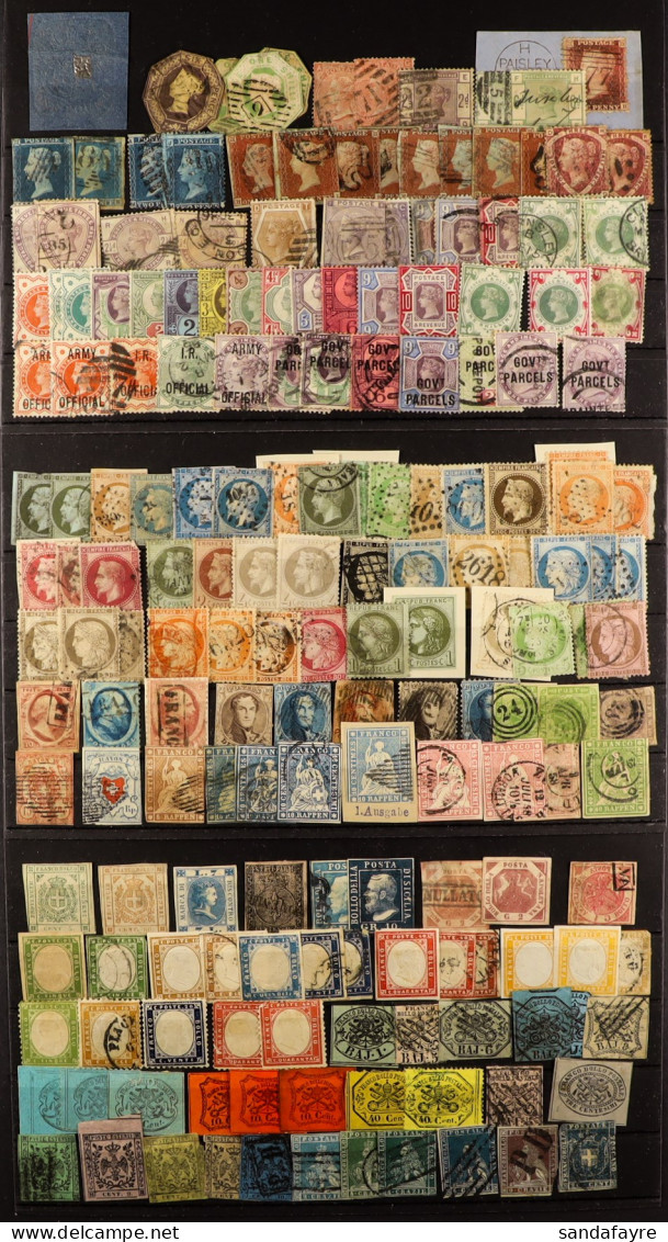 WORLD RANGES WITH EARLY CLASSICS & COVERS 1840's-1950's Mint & Used Stamps And Covers On Stock Cards, Includes Various G - Autres & Non Classés