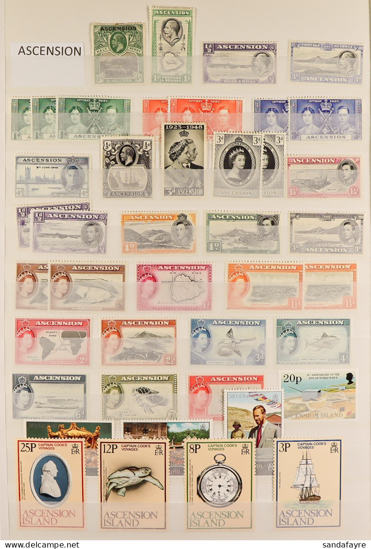 BRITISH COMMONWEALTH Late 19th Century To 1980's Fine Mint (some Later Never Hinged Mint) Ranges In Four Stockbooks. (fe - Sonstige & Ohne Zuordnung