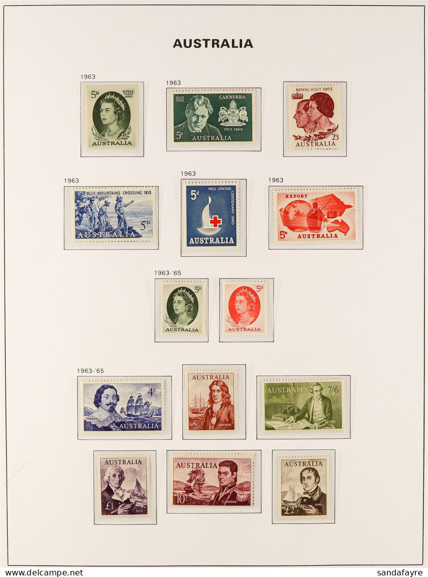 1953 - 2010 NEVER HINGED MINT COLLECTION Of Stamps & Miniature Sheets In 3 Hingeless Davo Australia Albums (with Slipcas - Andere & Zonder Classificatie