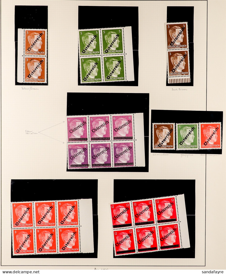 1945-46 SPECIALISED COLLECTION Of Mint / Never Hinged Mint 1945 Overprinted Stamps, Note Unissued 3pf Brown (5, Never Hi - Autres & Non Classés