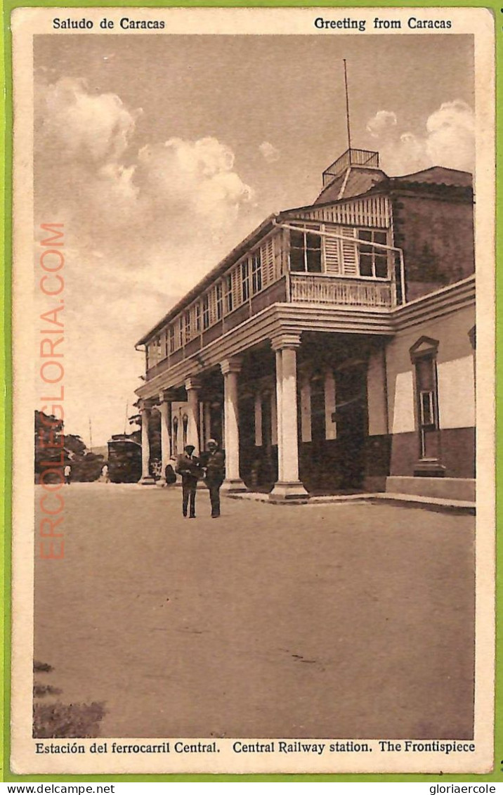 Af2907 - VENEZUELA - VINTAGE POSTCARD - Caracas - Central Railway Station - Venezuela