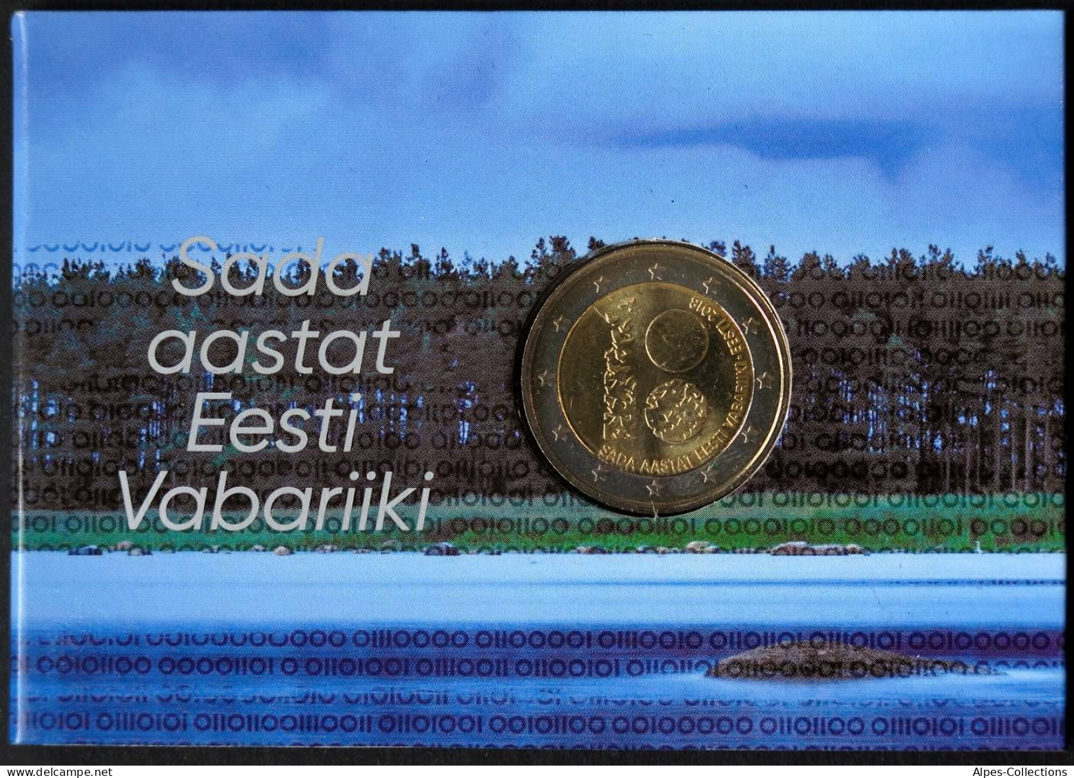 ET20018.4 - COINCARD ESTONIE - 2018 - 2 Euros Comm. 10 Ans République D'Estonie - Estonie