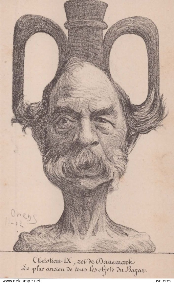 CPA  ORENS Denizard - Caricature - Christian IX, Roi Du Danemark - 1902 - Orens