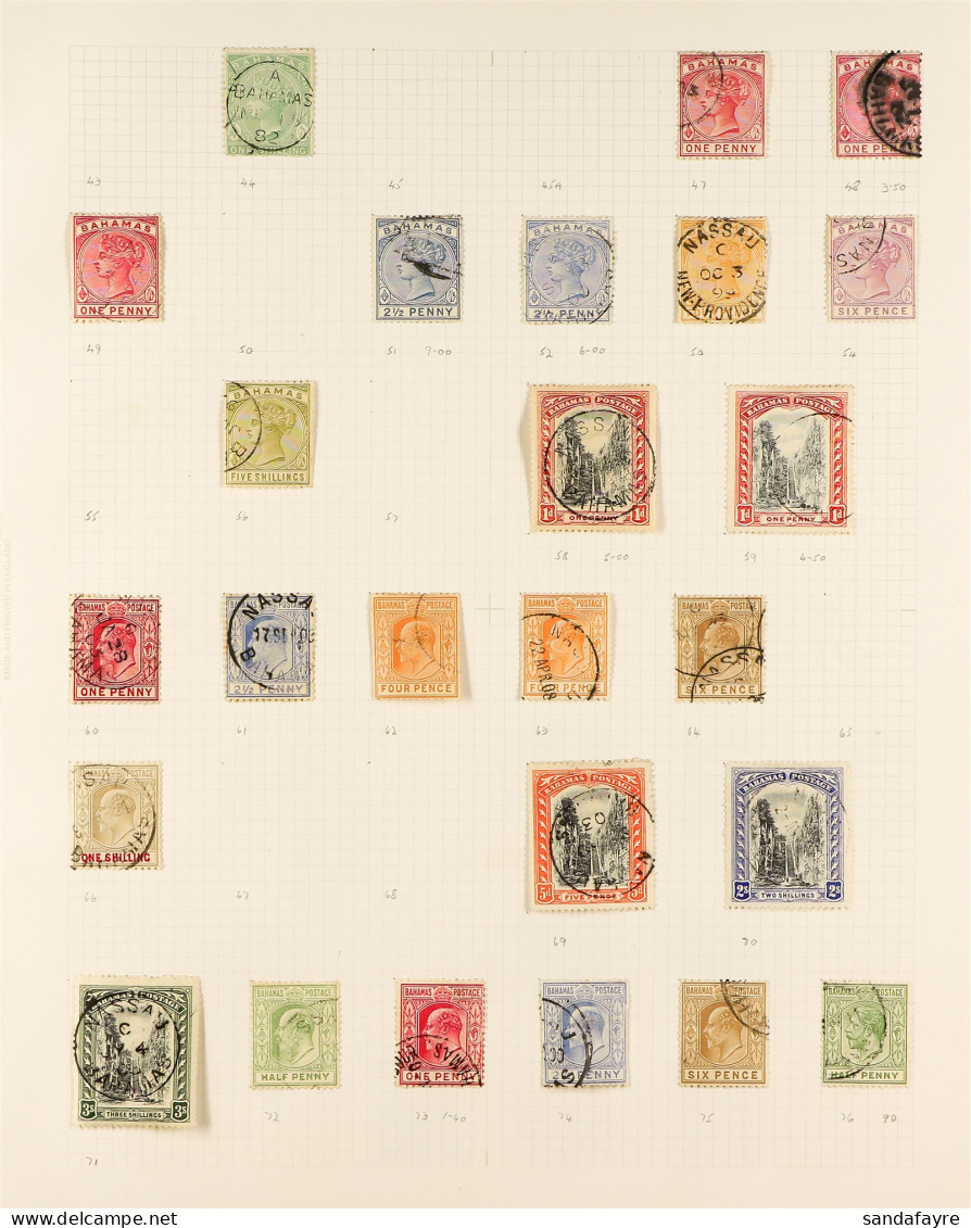 1862 - 1935 COLLECTION Of Used Stamps On Album Pages, Note 1862 1d Perf 11Â½,12, 1863-77 Perf 12Â½ To 4d (2) & Perf 14 V - Andere & Zonder Classificatie