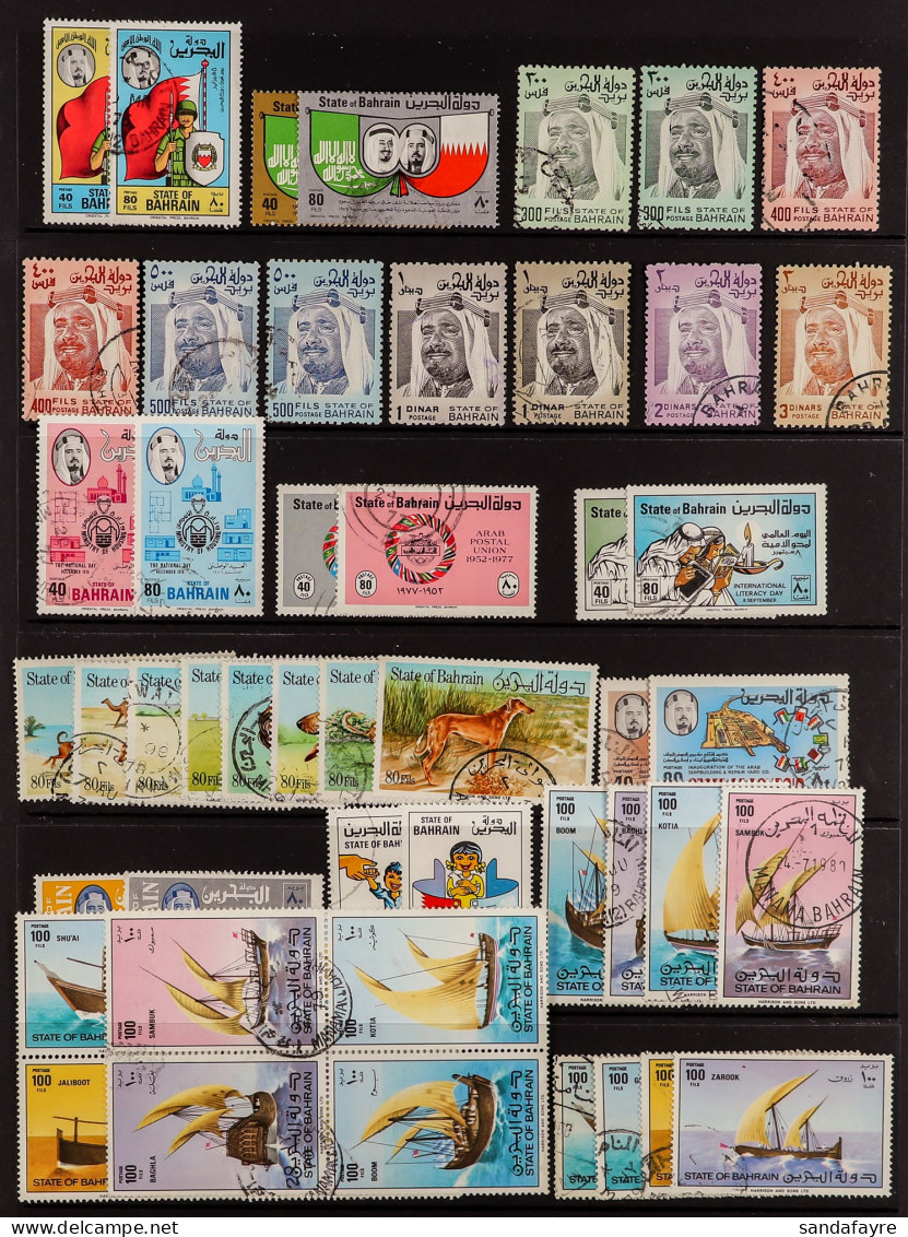 1960 - 1979 COLLECTION Of Very Fine Used Complete Sets, Complete For The Entire Period, On Protective Pages (200+ Stamps - Bahrein (...-1965)