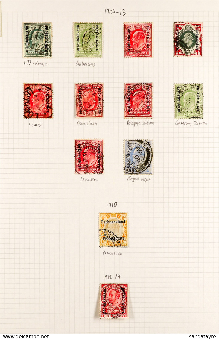 1904 - 1966 USED COLLECTION On Album Pages, Note 1904-13 Vals To 1s, 1913-24 Set (no 2Â½d), 2s6d & 5s Waterlow, 2s6d De  - Andere & Zonder Classificatie