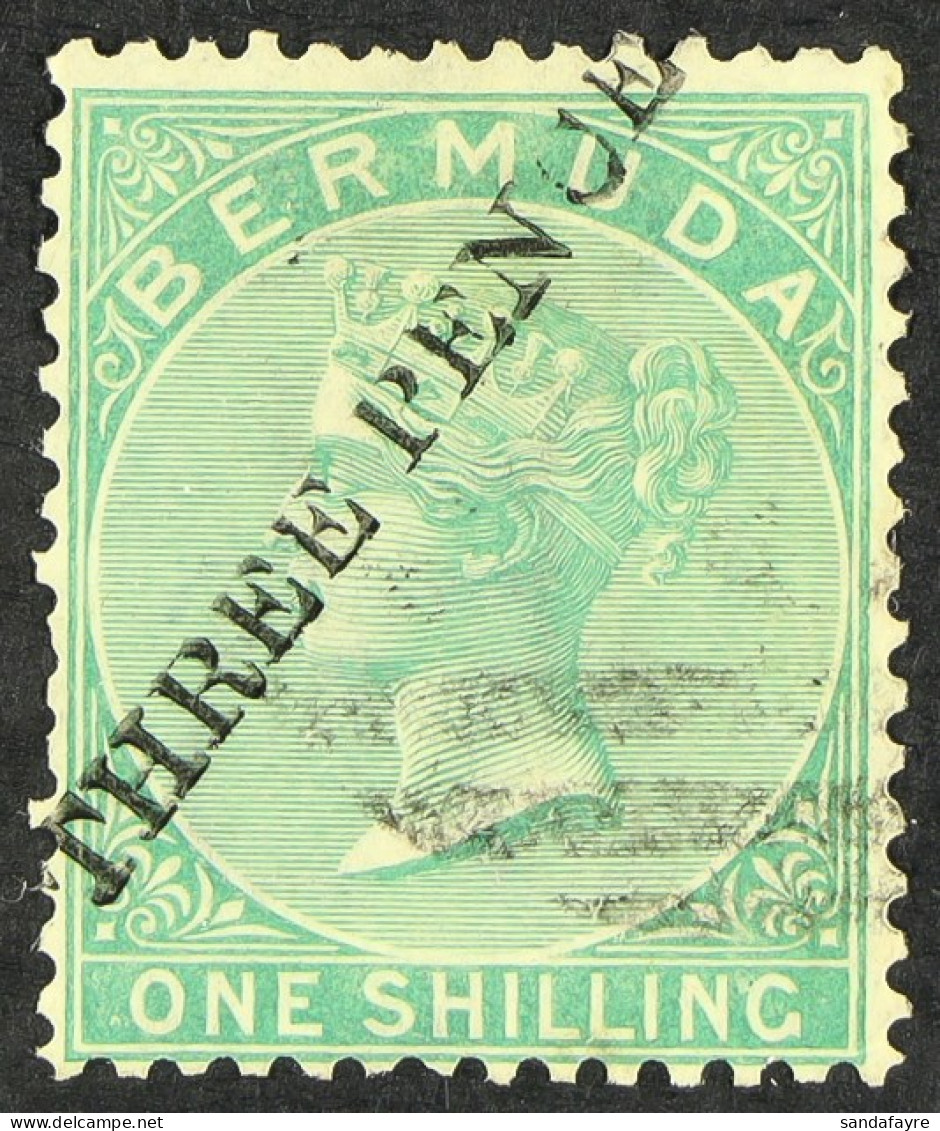 1874 3d On 1s, SG 14, Lightly Cancelled, With BPA Certificate, Tiny Thin. Cat. Â£650. - Bermuda
