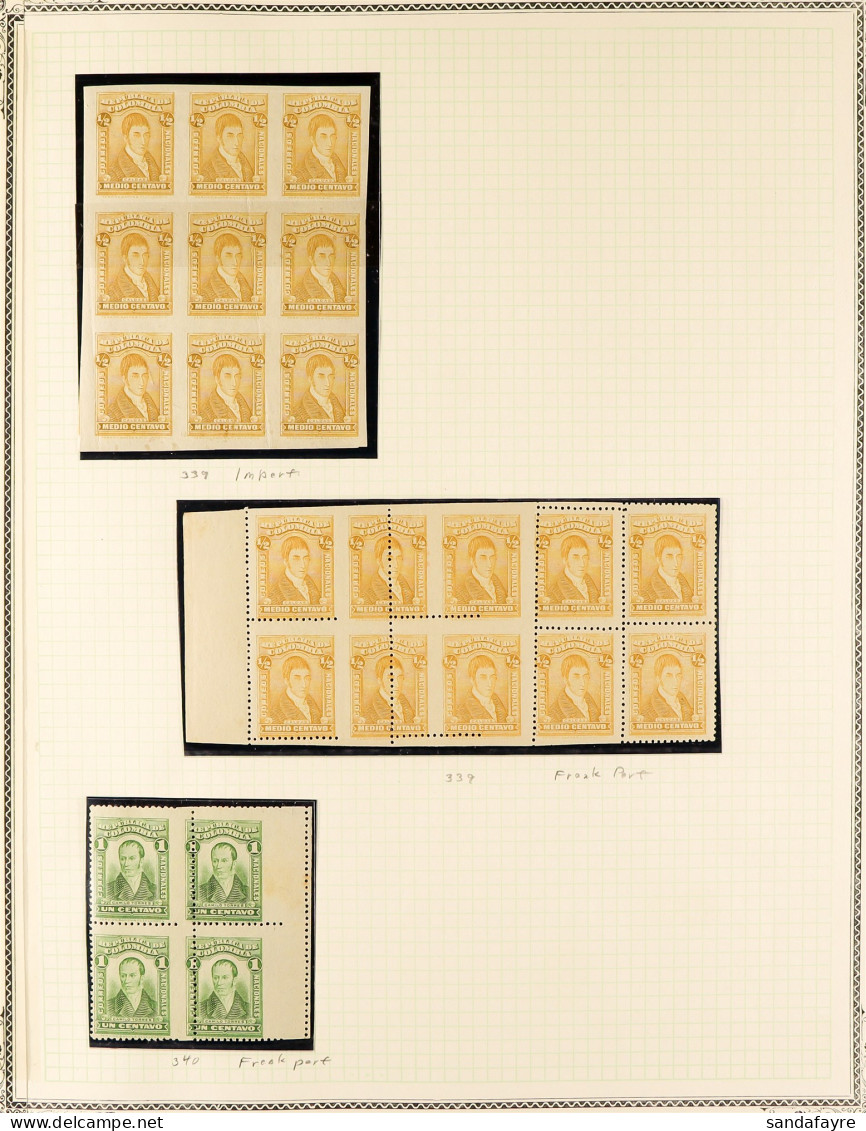 1904 - 1945 COLLECTION Of Chiefly Mint / Never Hinged Mint Stamps On Album Pages, Appears Highly Complete Plus Additiona - Colombie