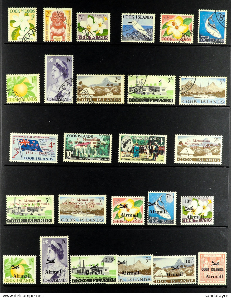 1937 - 1995 COLLECTION In Album, Of Mint / Never Hinged Mint & Used Stamps & Miniature Sheets, Also Some First Day Cover - Cookeilanden