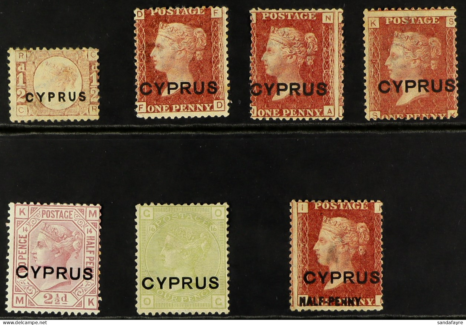 1880-81 Overprints On GB Mint Range, With Â½d Plate 15, 1d Plates 215, 216 & 218, 2Â½d And 4d, And Â½d On 1d SG 9 Plate  - Sonstige & Ohne Zuordnung