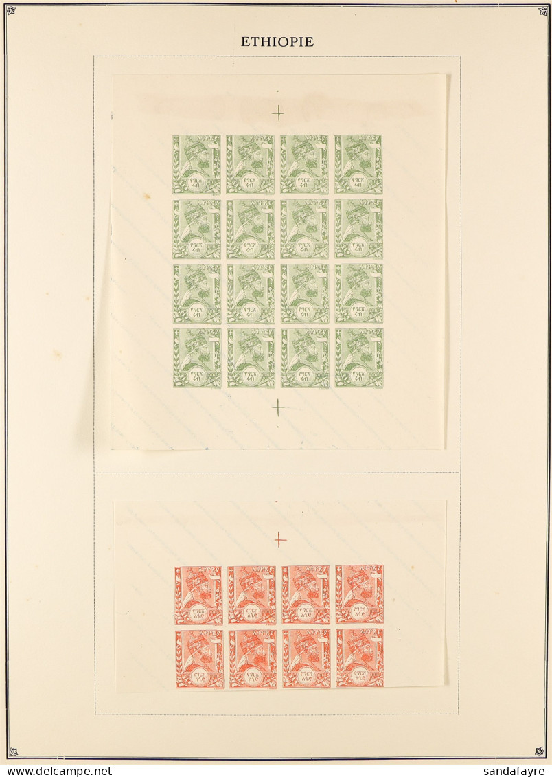 FOURNIER FORGERIES From The Famous Fournier Album, Of 1894-1906 Issues (approx 120 Stamps) - Äthiopien