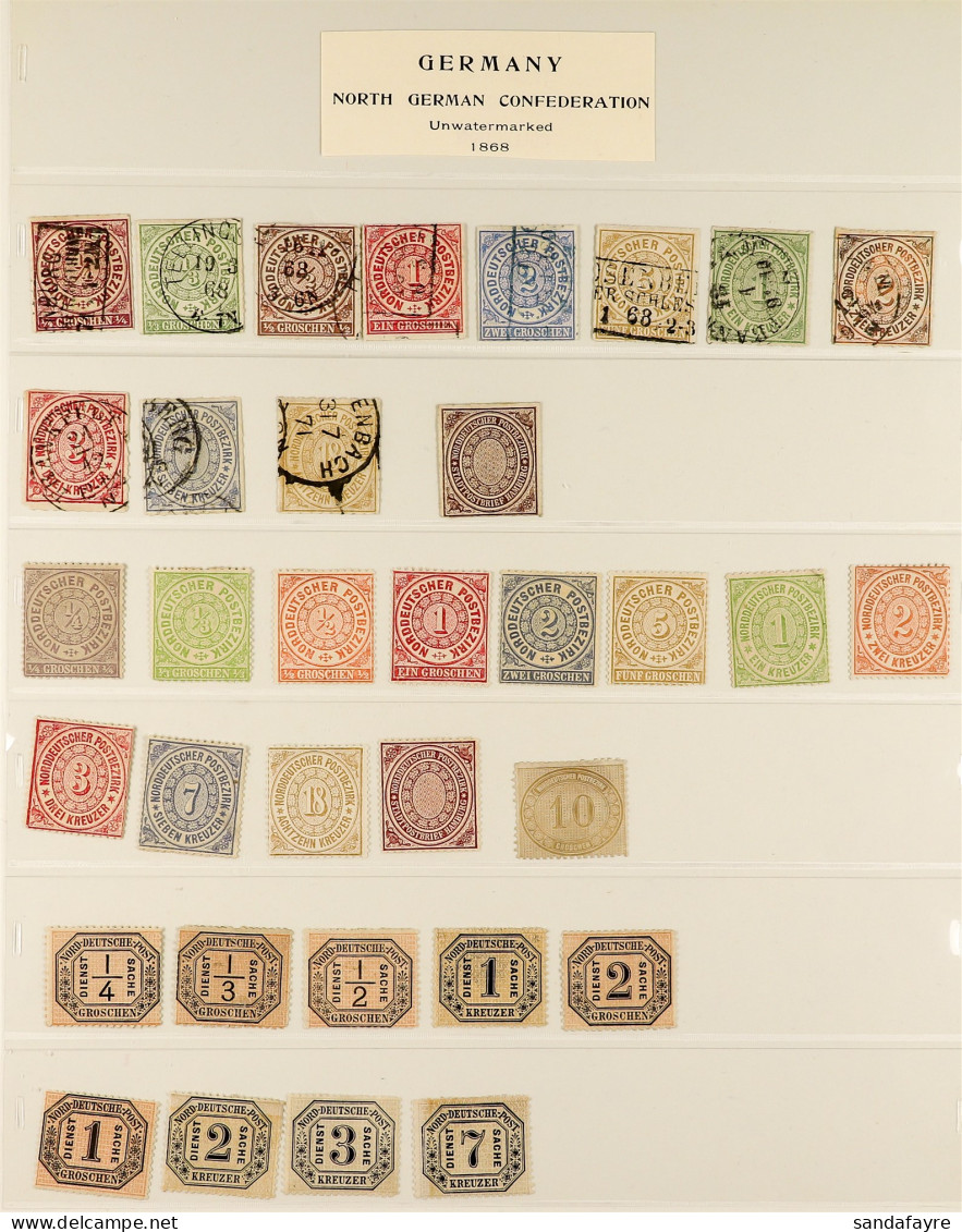 NORTH GERMAN FEDERATION 1868 - 1869 COLLECTION Of Mint & Used Stamps, Chiefly Very Fine. Stc â‚¬1400+ (35 Stamps) - Andere & Zonder Classificatie