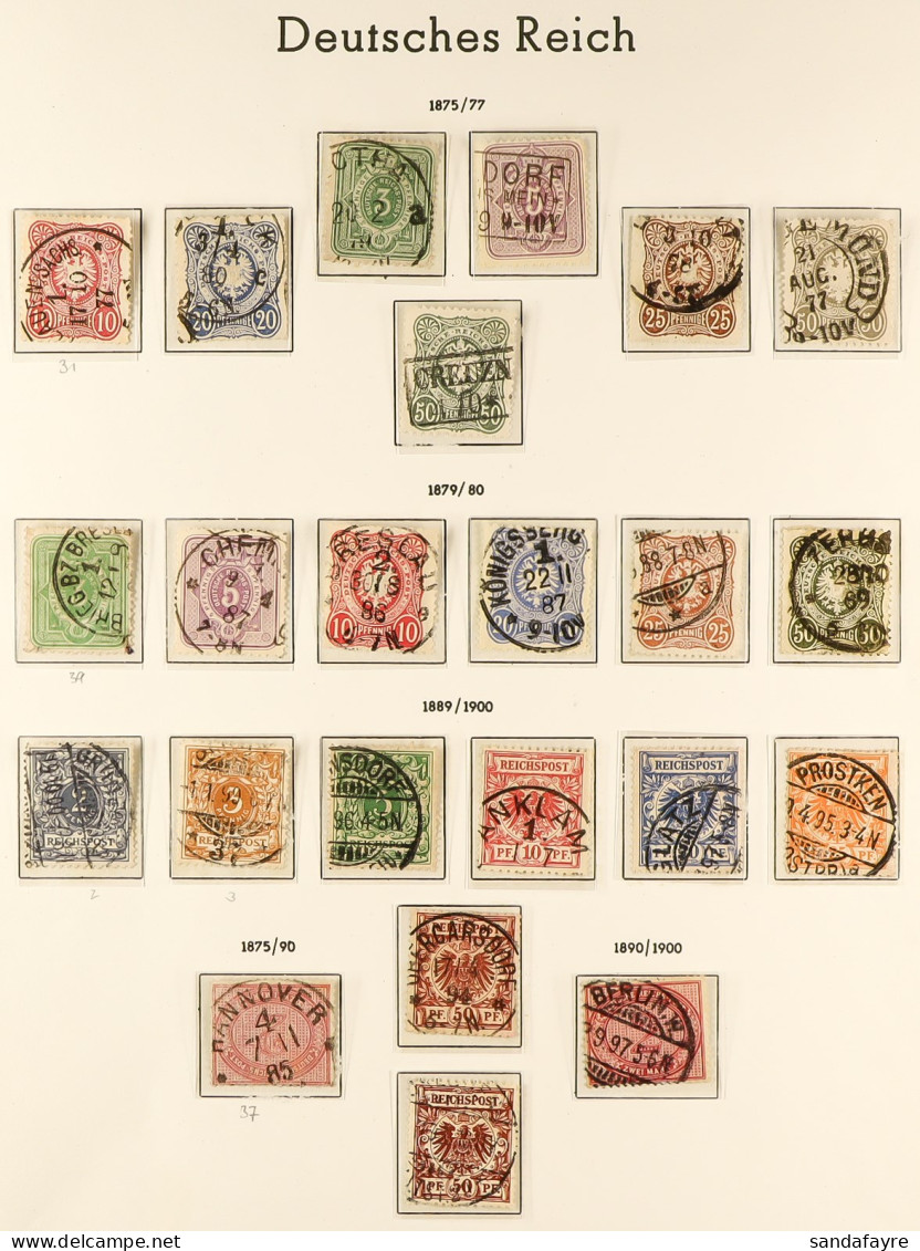 1872-1935 FINE USED COLLECTION In Hingeless Mounts On Pages, Includes 1920-21 Opts Set, 1922-23 Air Set, 1923 Relief Fun - Other & Unclassified