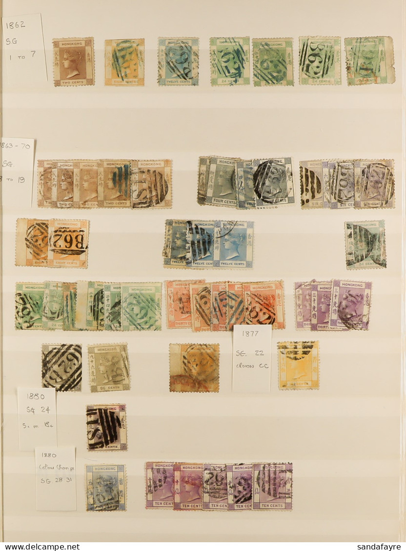 1862-1970's INTERESTING USED ACCUMULATION In Stockbook, Includes Extensive QV Issues With Shades & Postmark Interest, KE - Sonstige & Ohne Zuordnung