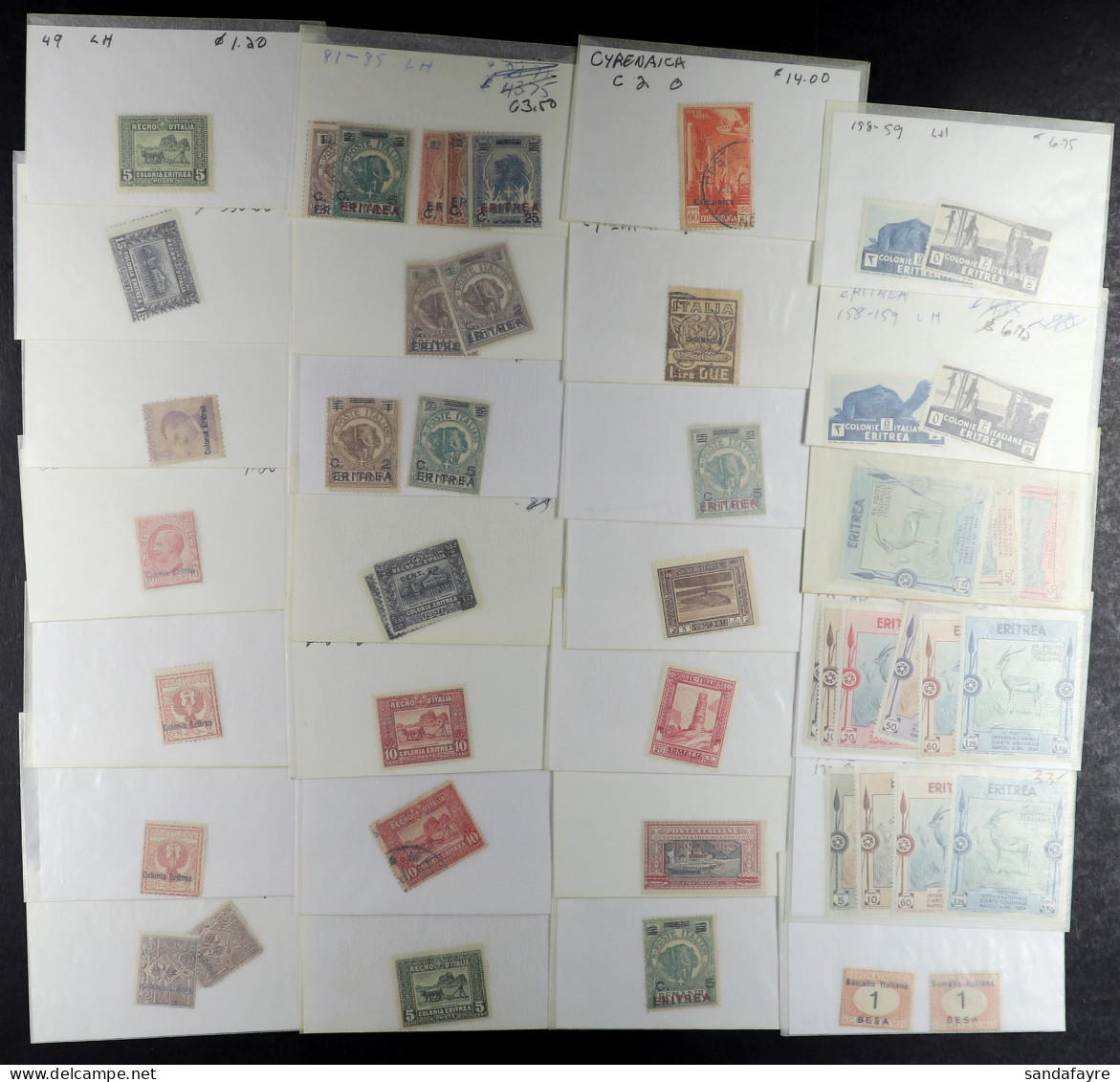 1900's - 1940's MINT STAMPS & SETS. Around 400 Stamps Sorted In To Glassine Envelopes, Note Cyrenaica 1934 Colonial Exhi - Andere & Zonder Classificatie