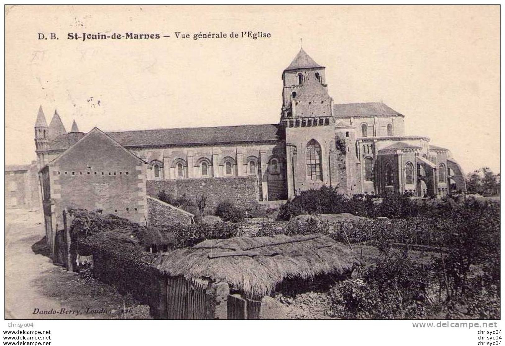 09dab   79 SAINT JOUIN DE MARNES VUE GENERALE DE L'EGLISE - Saint Jouin De Marnes